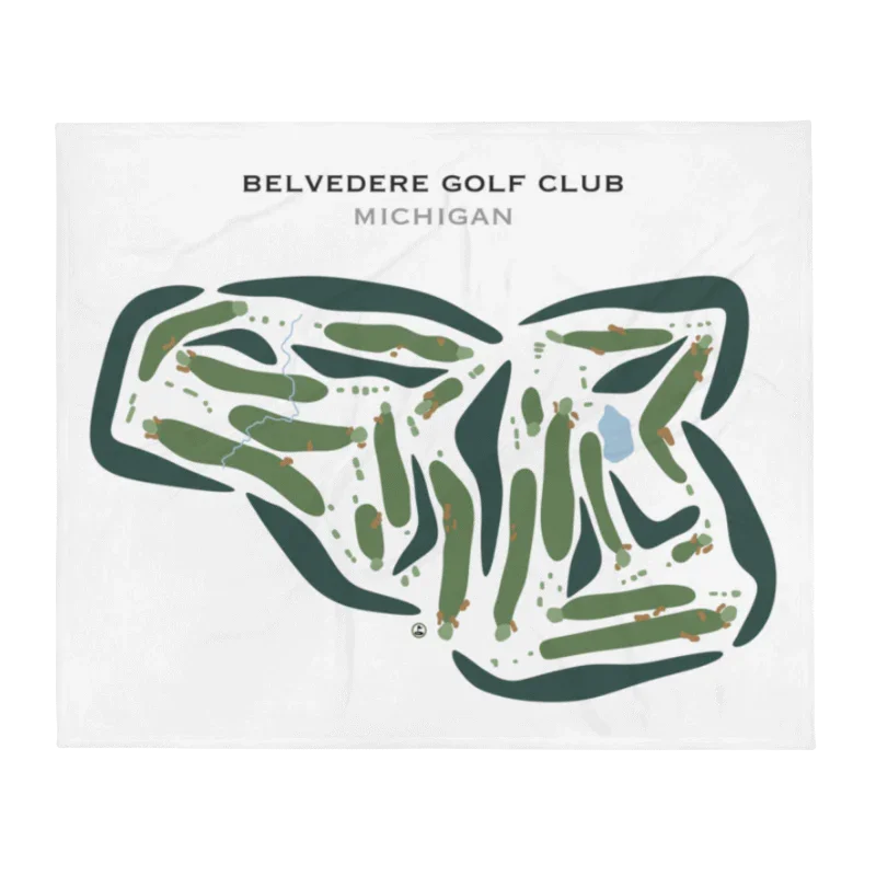 Belvedere Golf Club, Michigan - Printed Golf Course