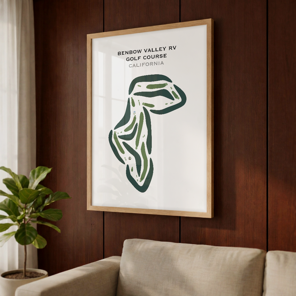 Benbow Valley RV Golf Course, California - Printed Golf Courses