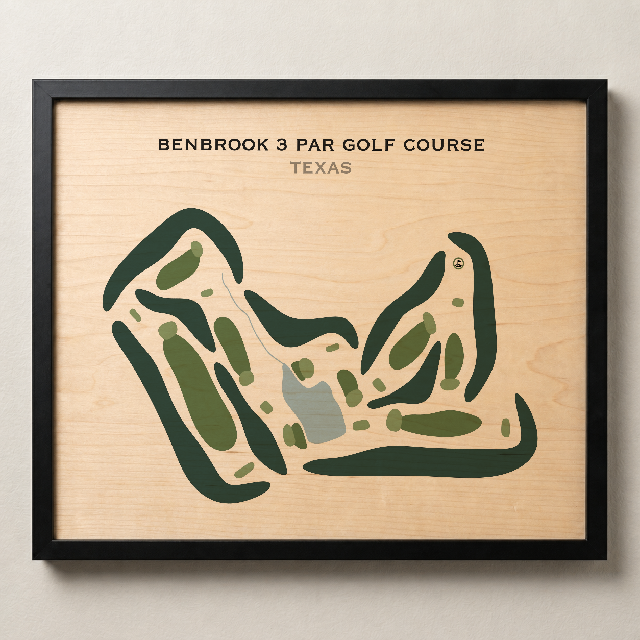 Benbrook 3 Par Golf Course, Texas - Printed Golf Courses