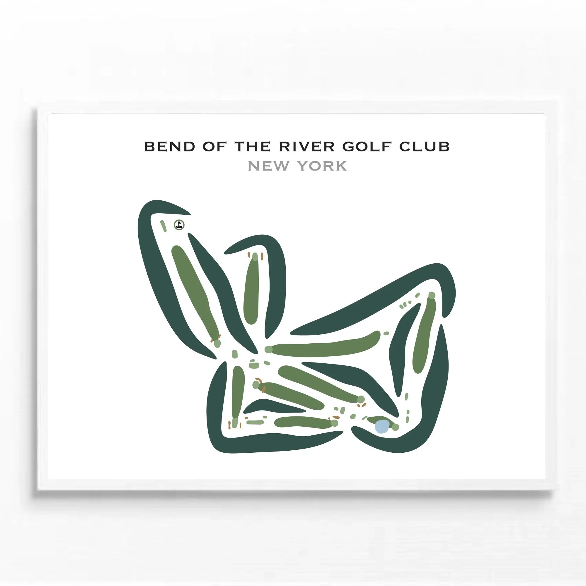 Bend of the River Golf Club, New York - Printed Golf Courses