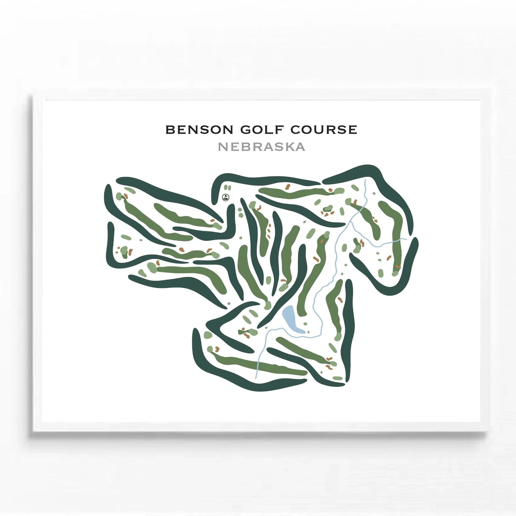 Benson Golf Course, Nebraska - Printed Golf Courses