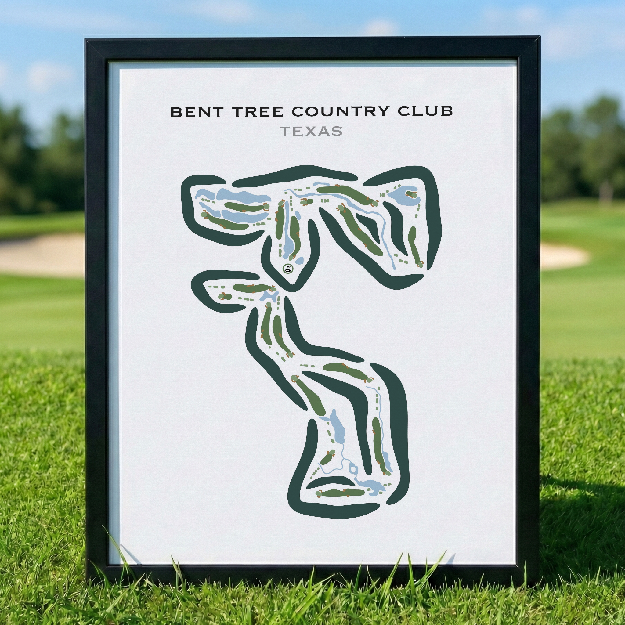 Bent Tree Country Club, Texas - Printed Golf Course