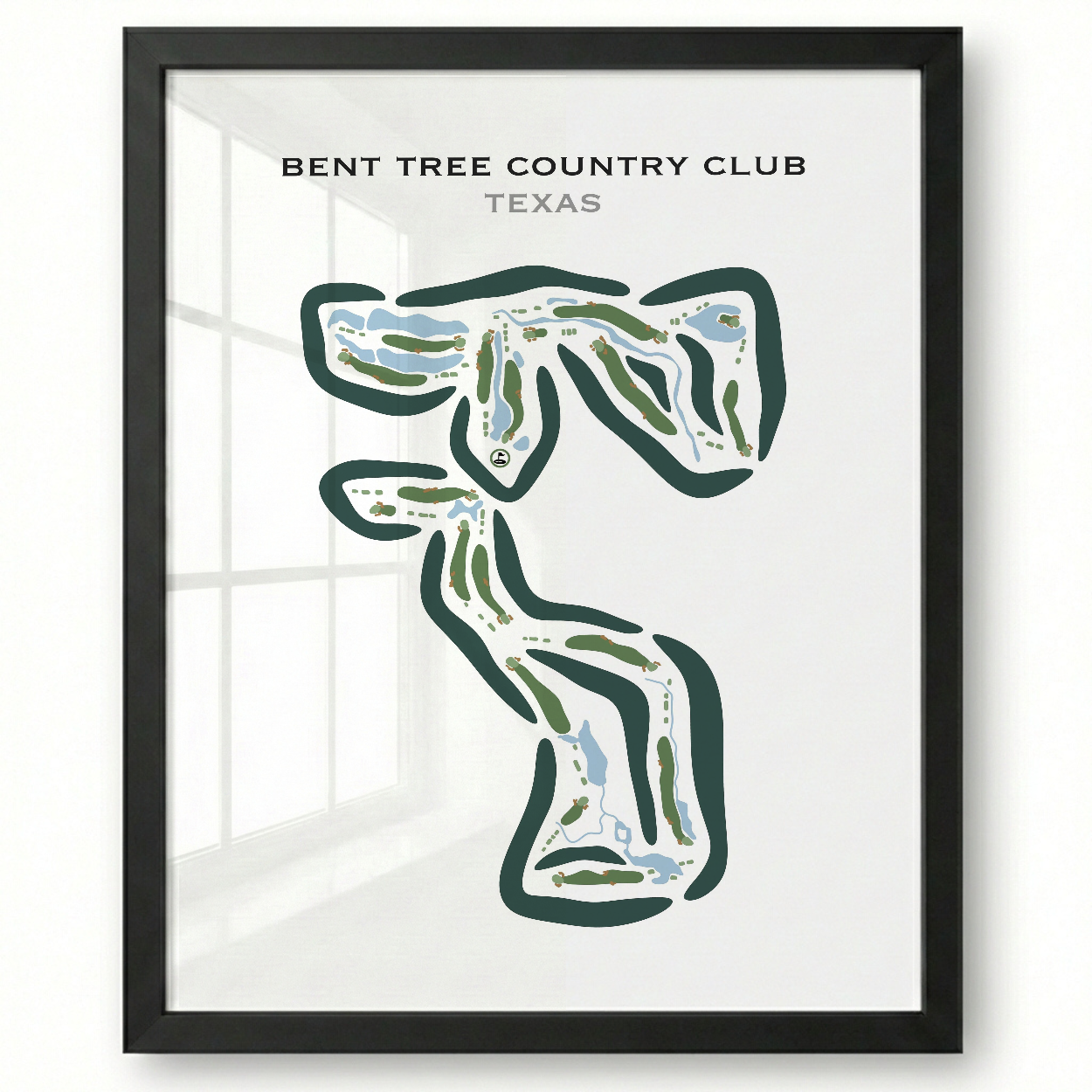 Bent Tree Country Club, Texas - Printed Golf Course