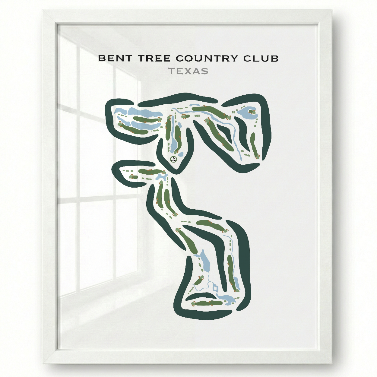 Bent Tree Country Club, Texas - Printed Golf Course