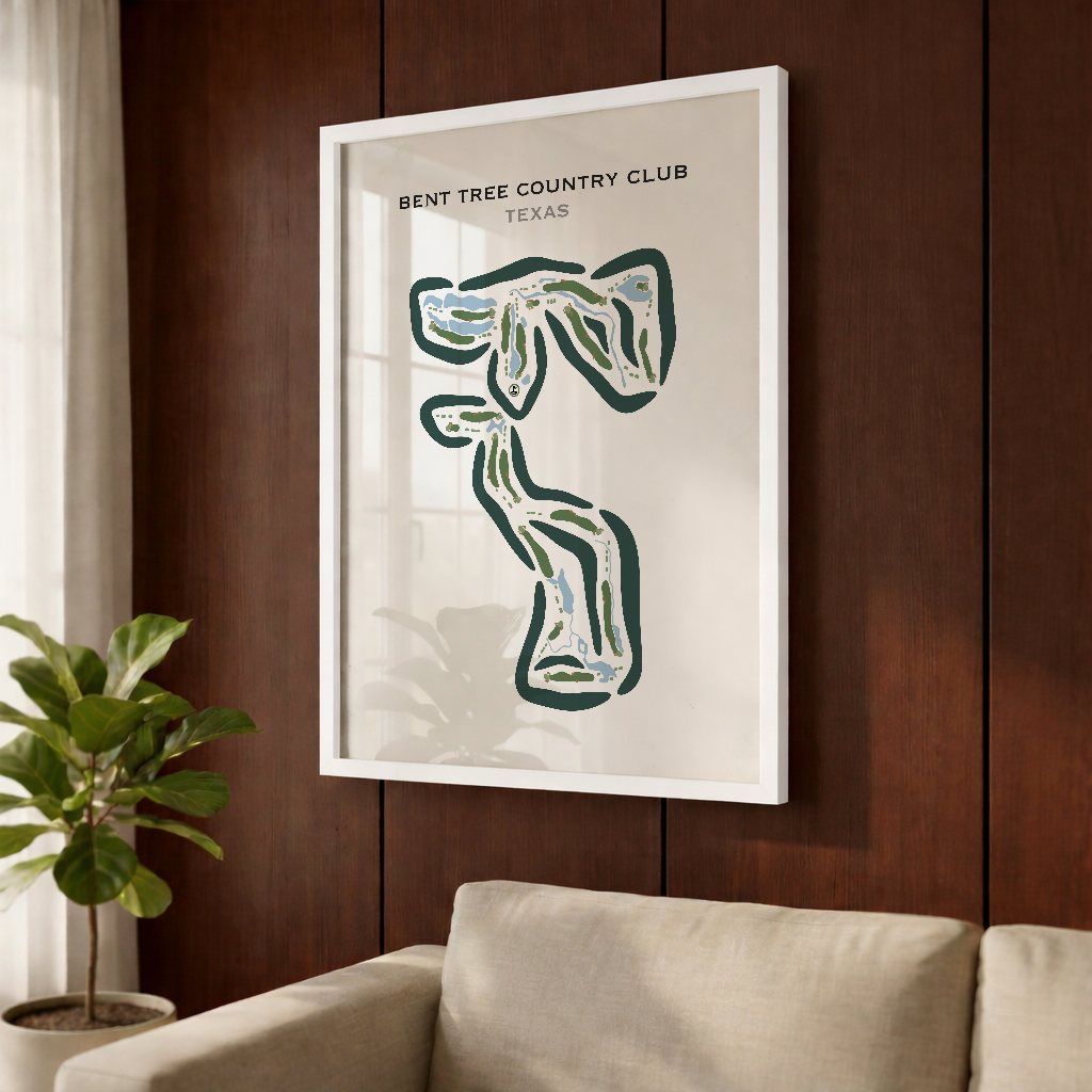 Bent Tree Country Club, Texas - Printed Golf Course