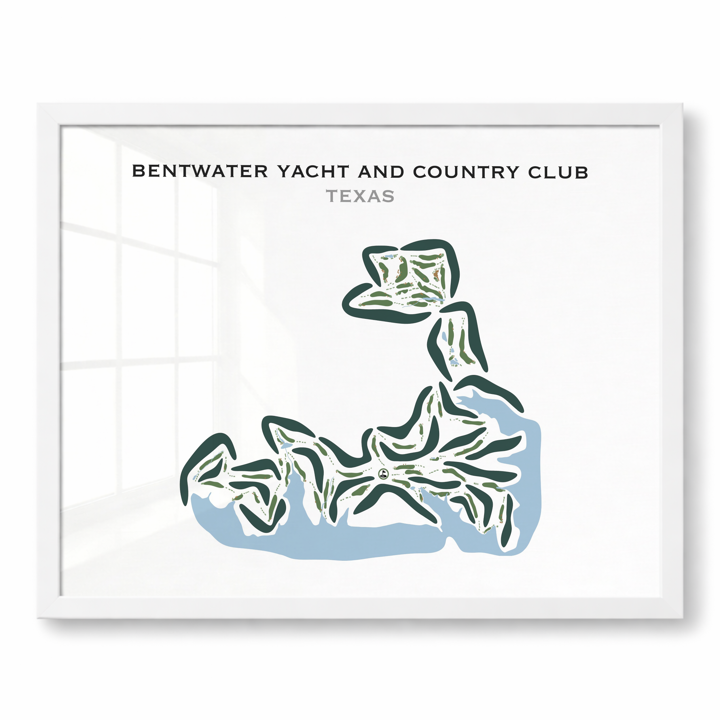 Bentwater Yacht and Country Club, Texas - Printed Golf Courses