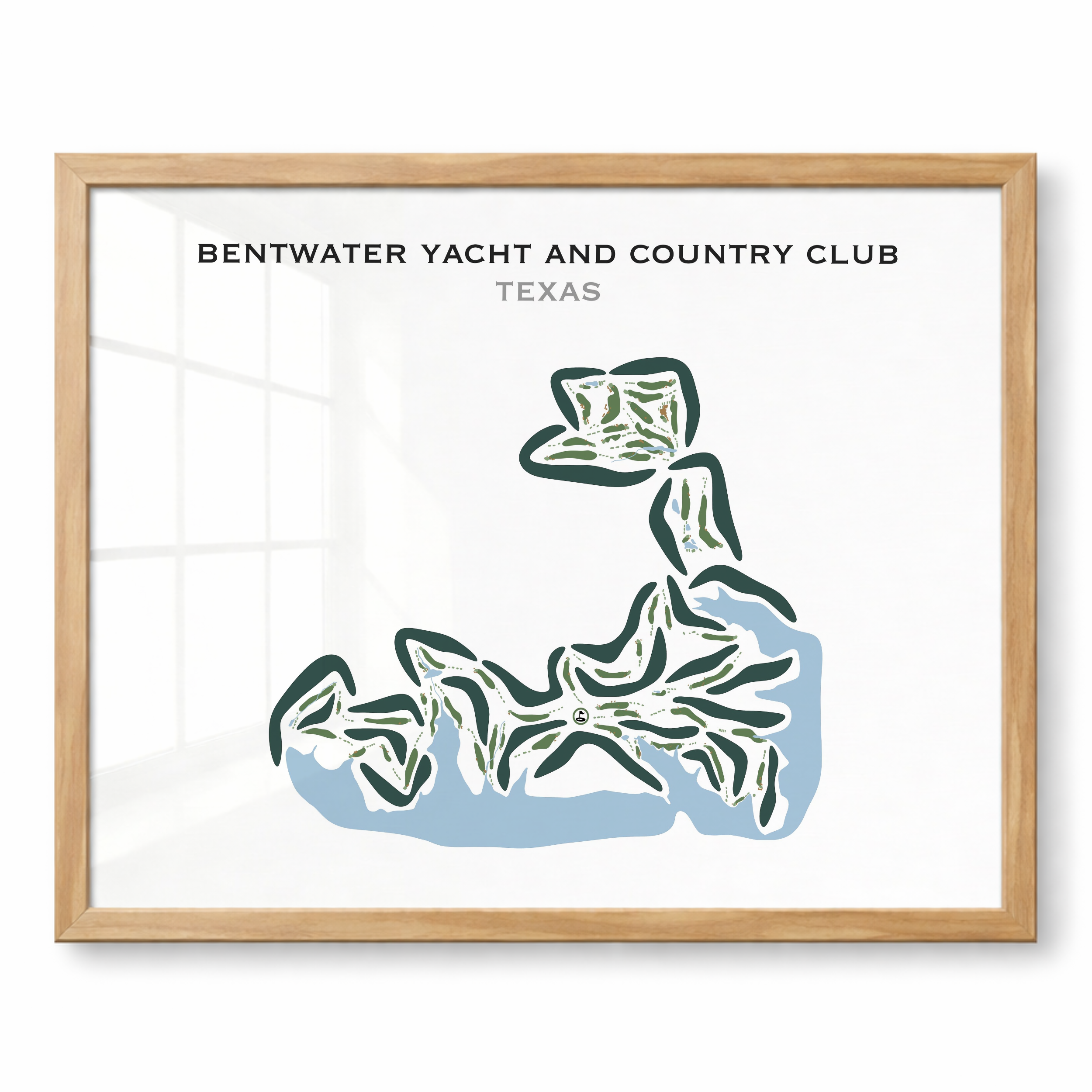 Bentwater Yacht and Country Club, Texas - Printed Golf Courses