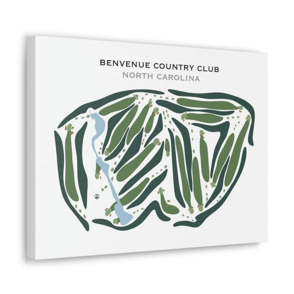 Benvenue Country Club, North Carolina - Printed Golf Courses