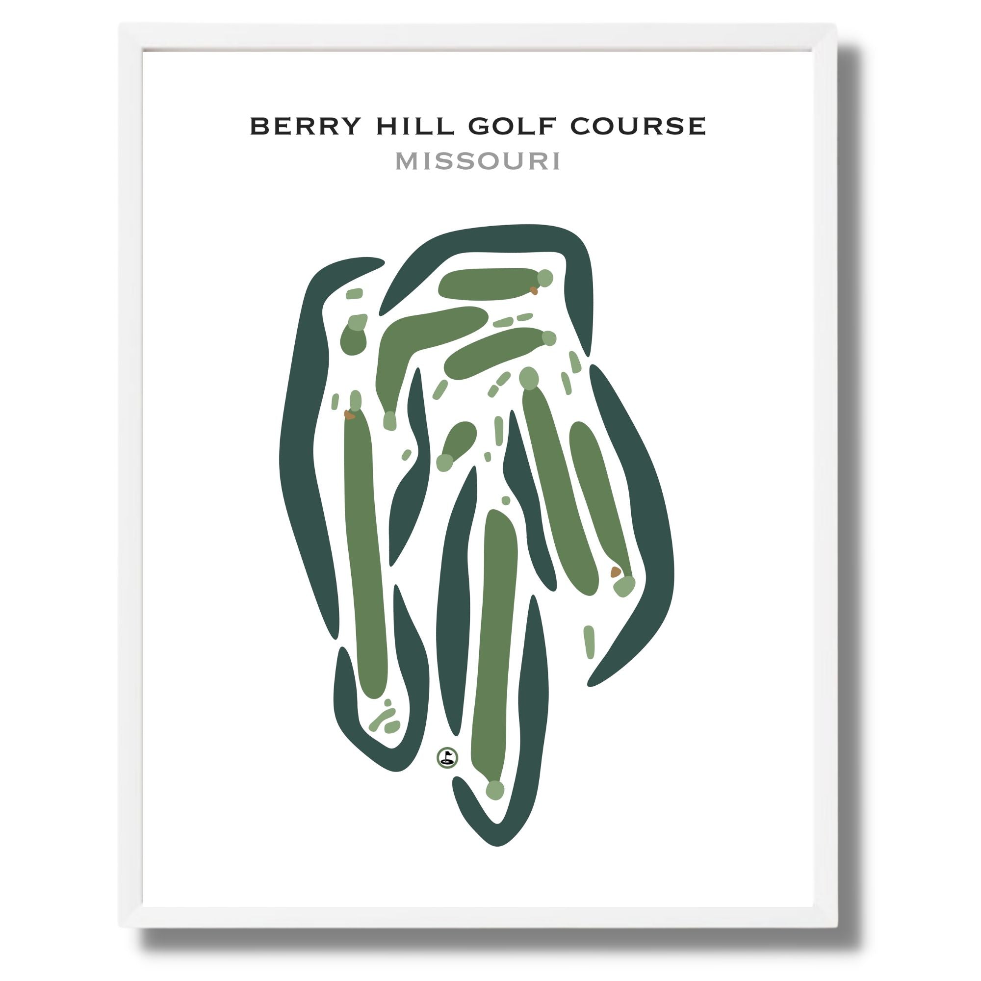 Berry Hill Golf Course, Missouri - Printed Golf Courses
