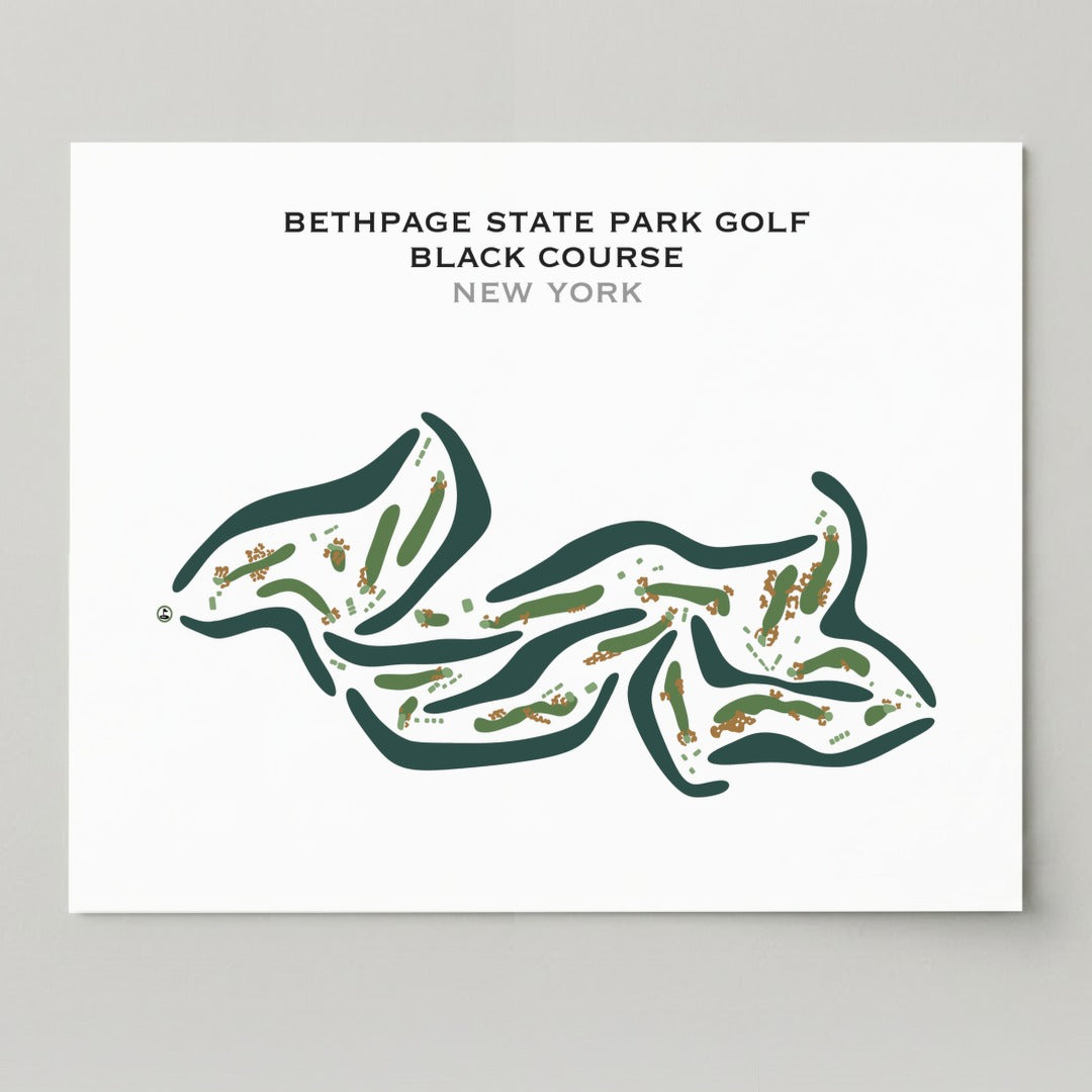 Bethpage State Park Golf, Black Course, New York - Printed Golf Courses