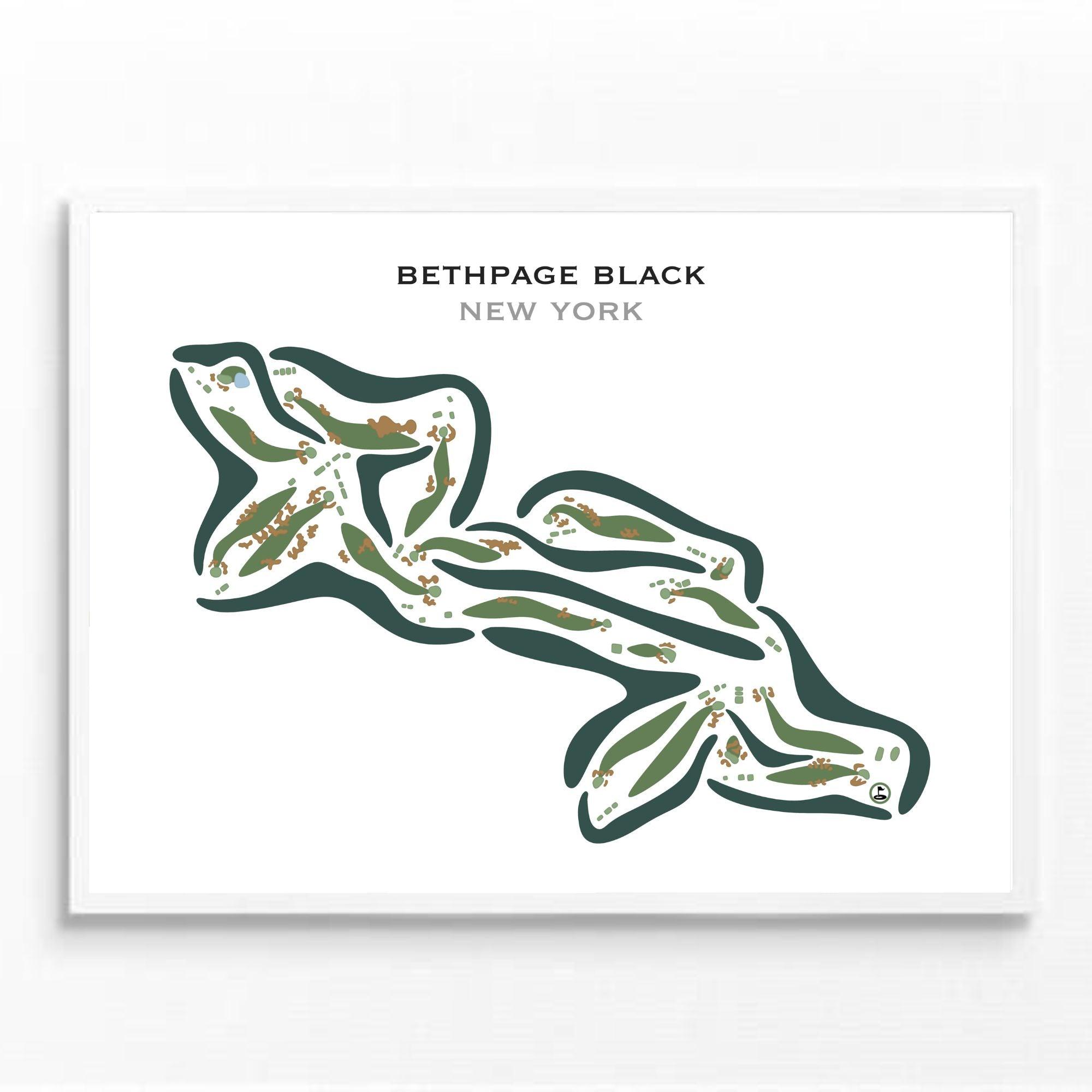 Bethpage Black, New York - Printed Golf Courses