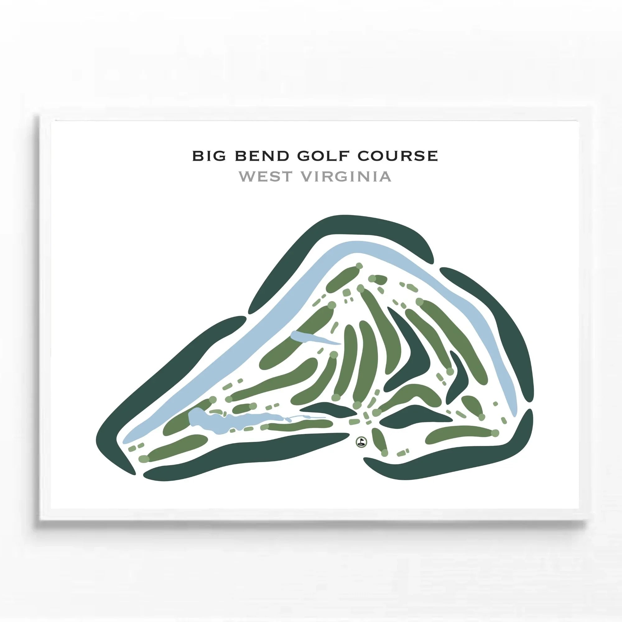 Big Bend Golf Course, West Virginia - Printed Golf Courses