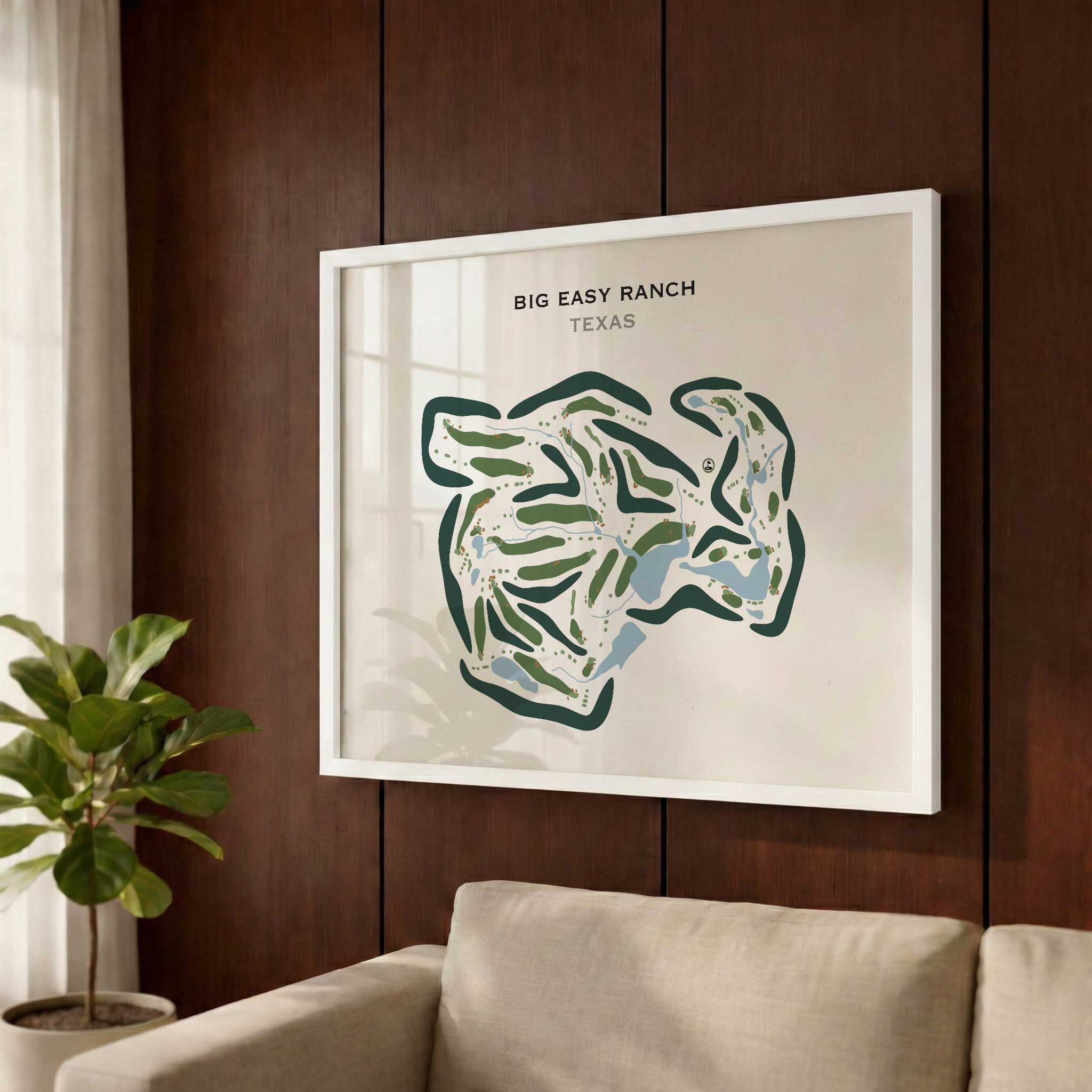 Big Easy Ranch, Texas - Printed Golf Courses