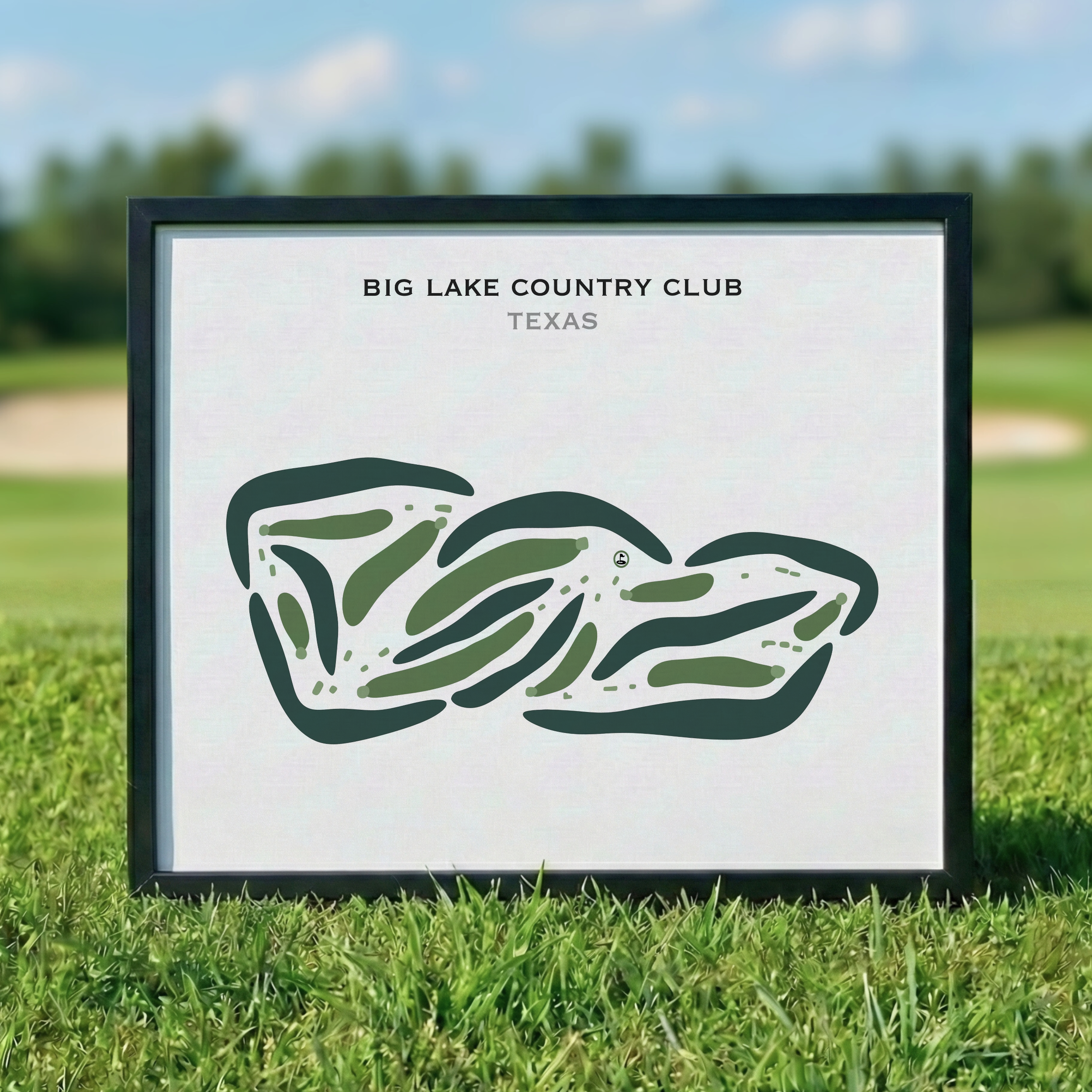 Big Lake Country Club, Texas - Printed Golf Courses