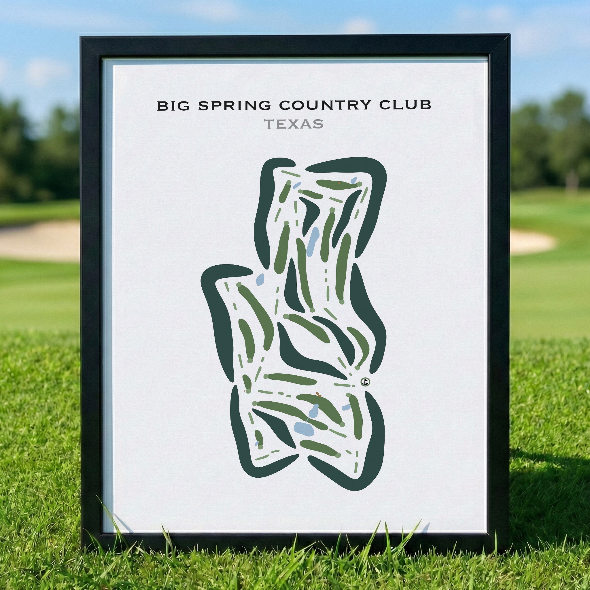 Big Spring Country Club, Texas - Printed Golf Courses