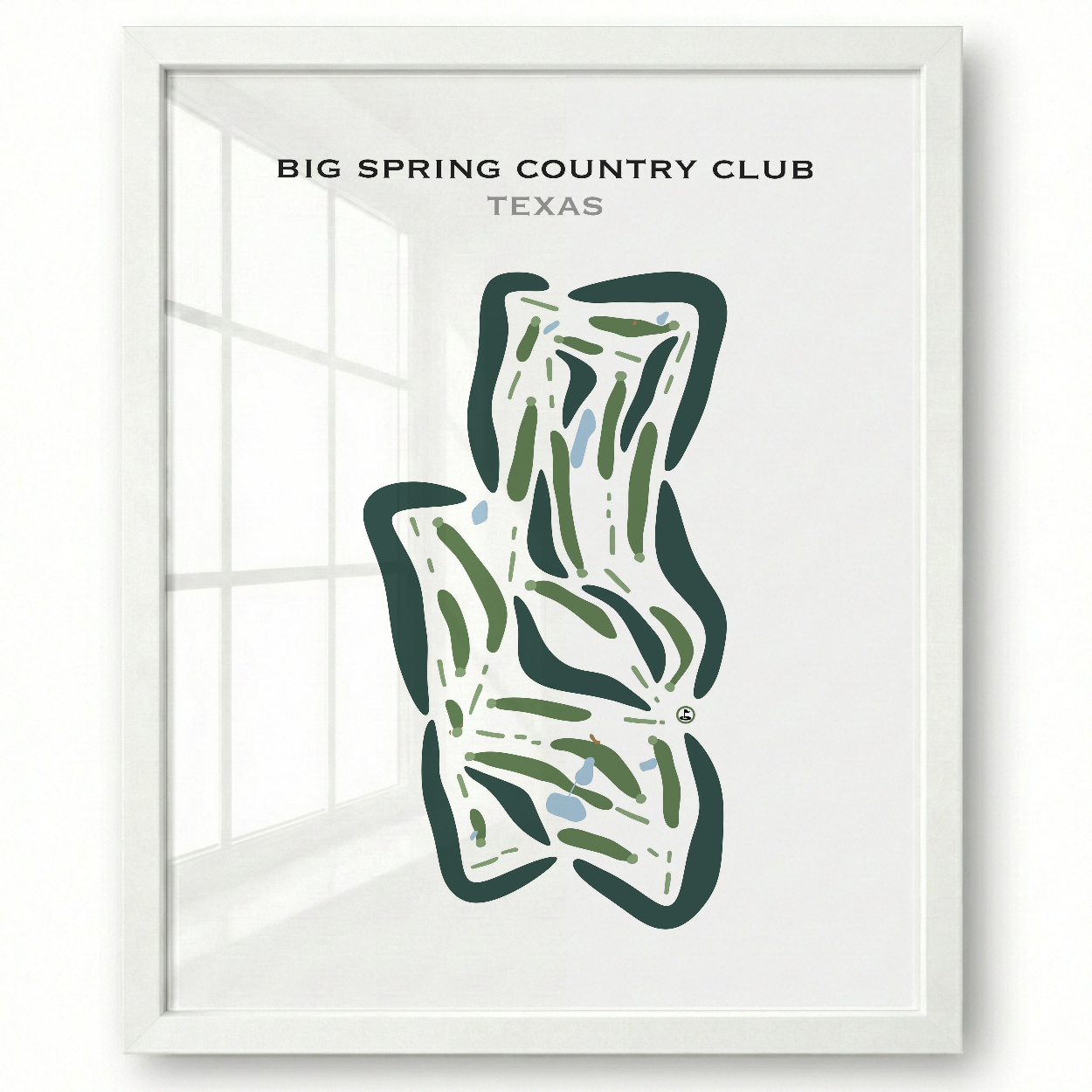 Big Spring Country Club, Texas - Printed Golf Courses