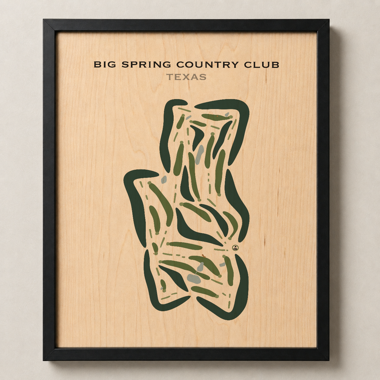 Big Spring Country Club, Texas - Printed Golf Courses