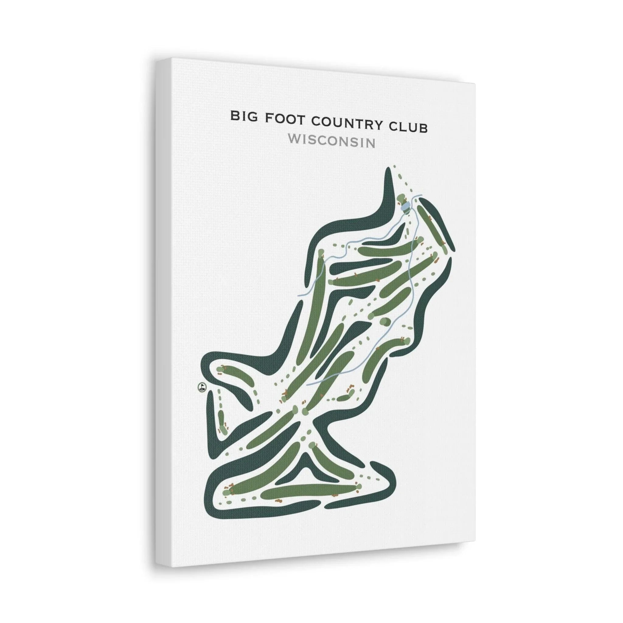 Big Foot Country Club, Wisconsin - Printed Golf Courses