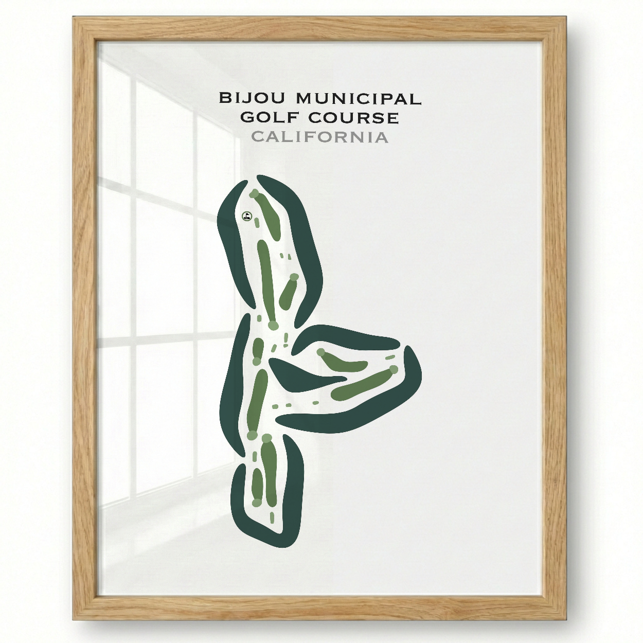 Bijou Municipal Golf Course, California - Printed Golf Courses