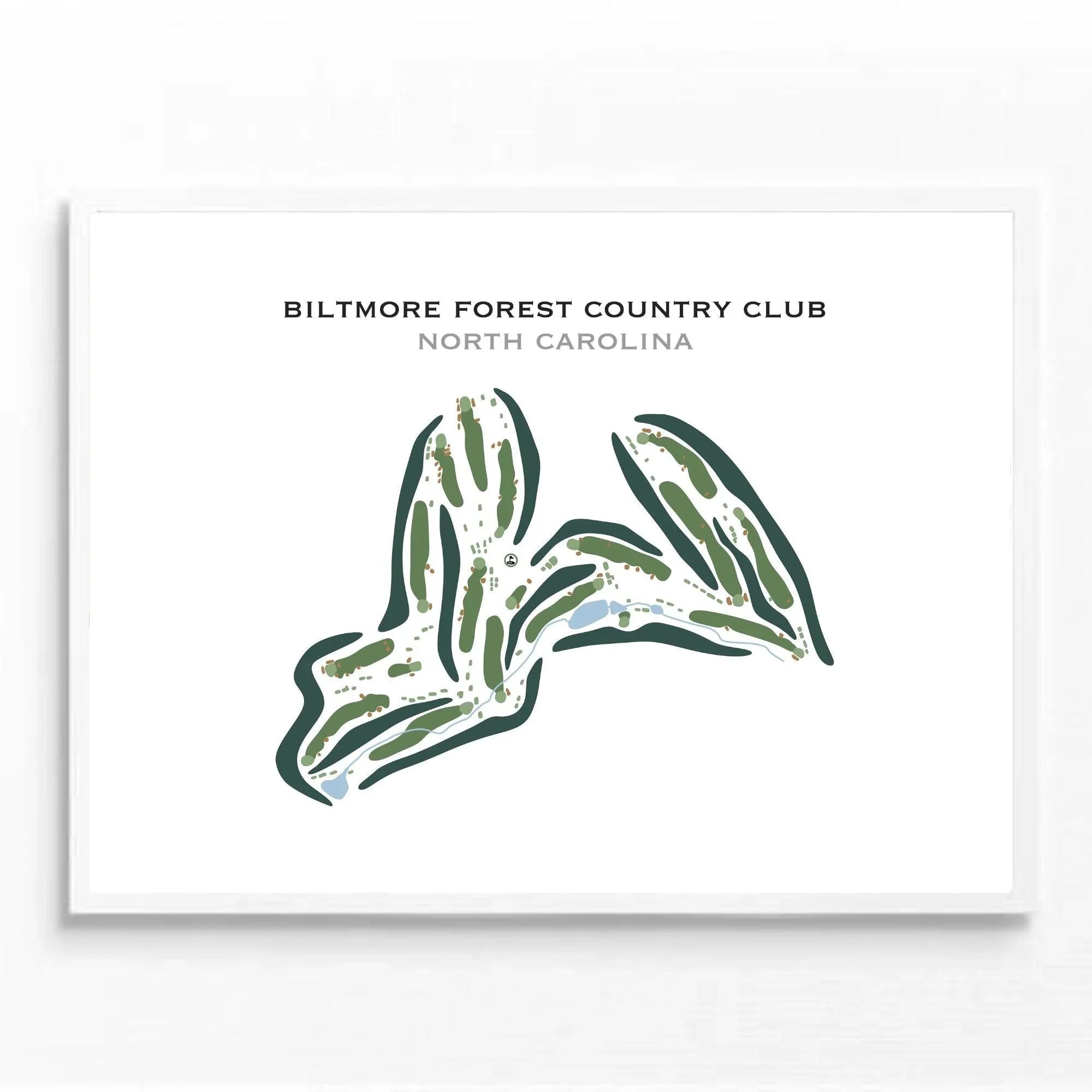 Biltmore Forest Country Club, North Carolina - Printed Golf Course
