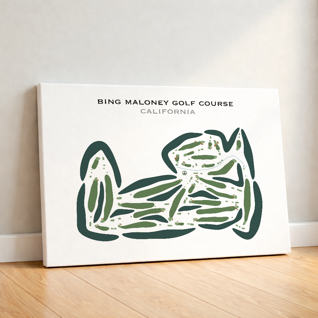 Bing Maloney Golf Course, California - Printed Golf Courses