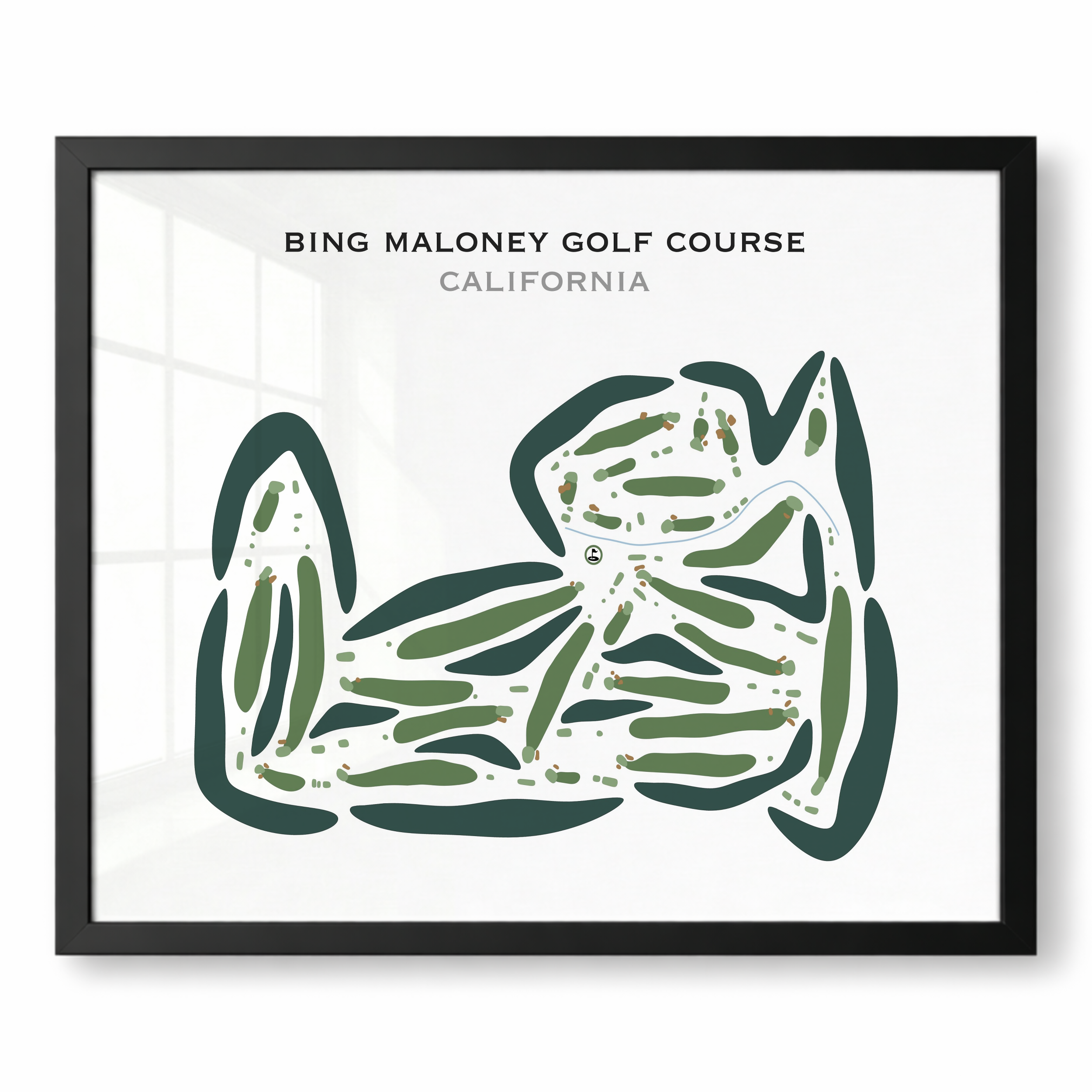 Bing Maloney Golf Course, California - Printed Golf Courses