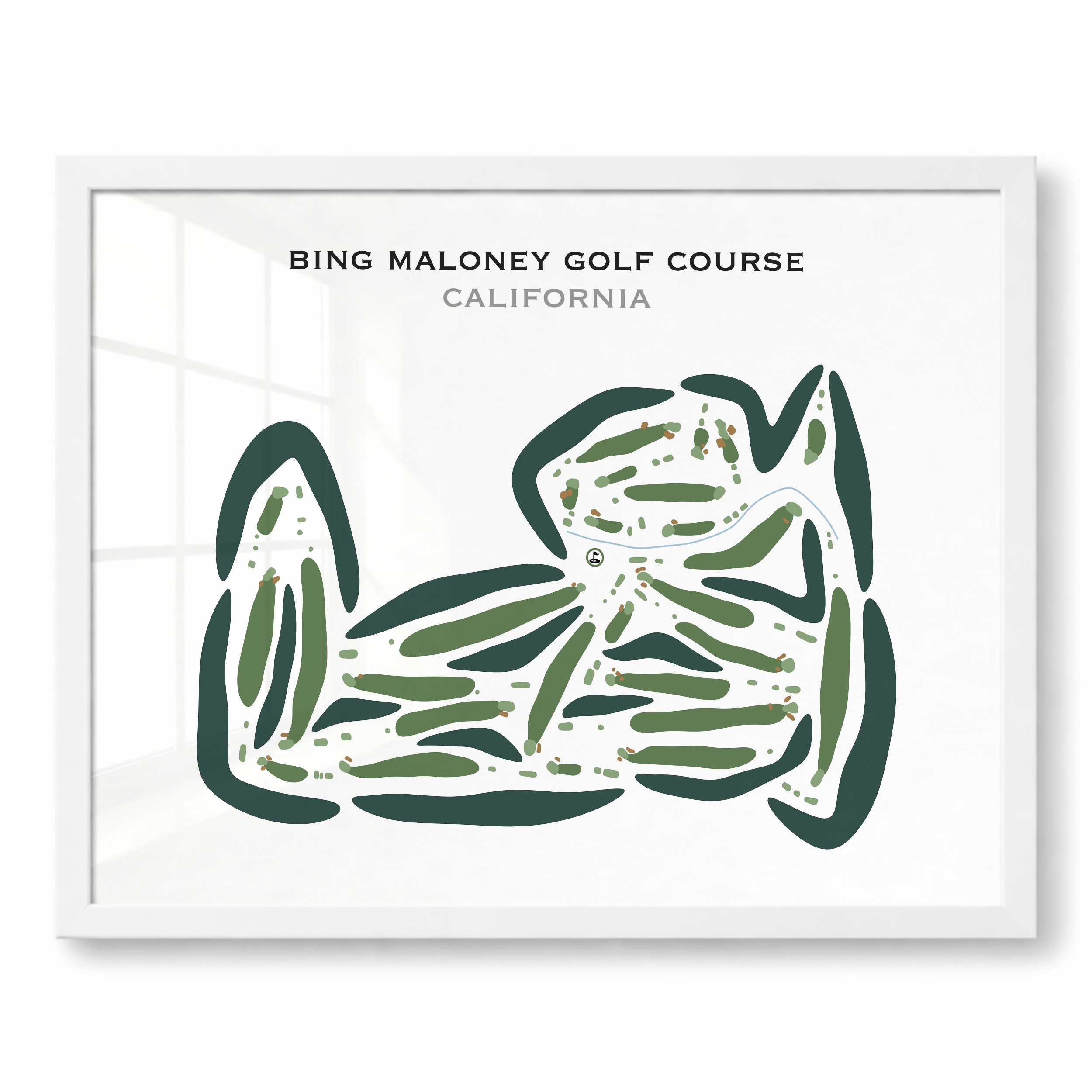 Bing Maloney Golf Course, California - Printed Golf Courses