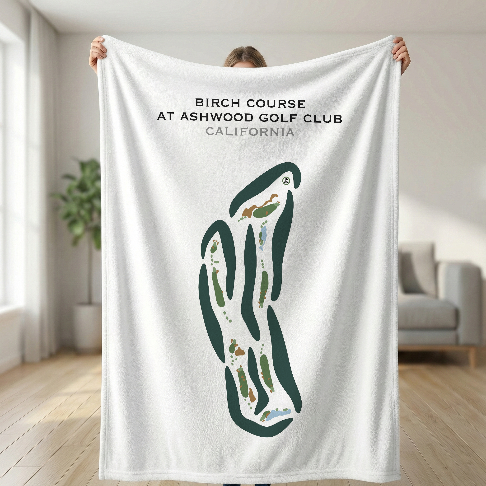 Birch Course at Ashwood Golf Club, California - Printed Golf Courses