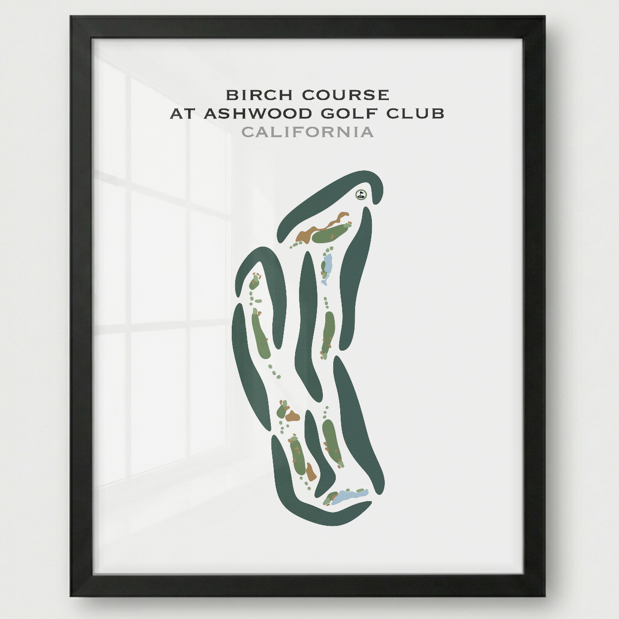 Birch Course at Ashwood Golf Club, California - Printed Golf Courses