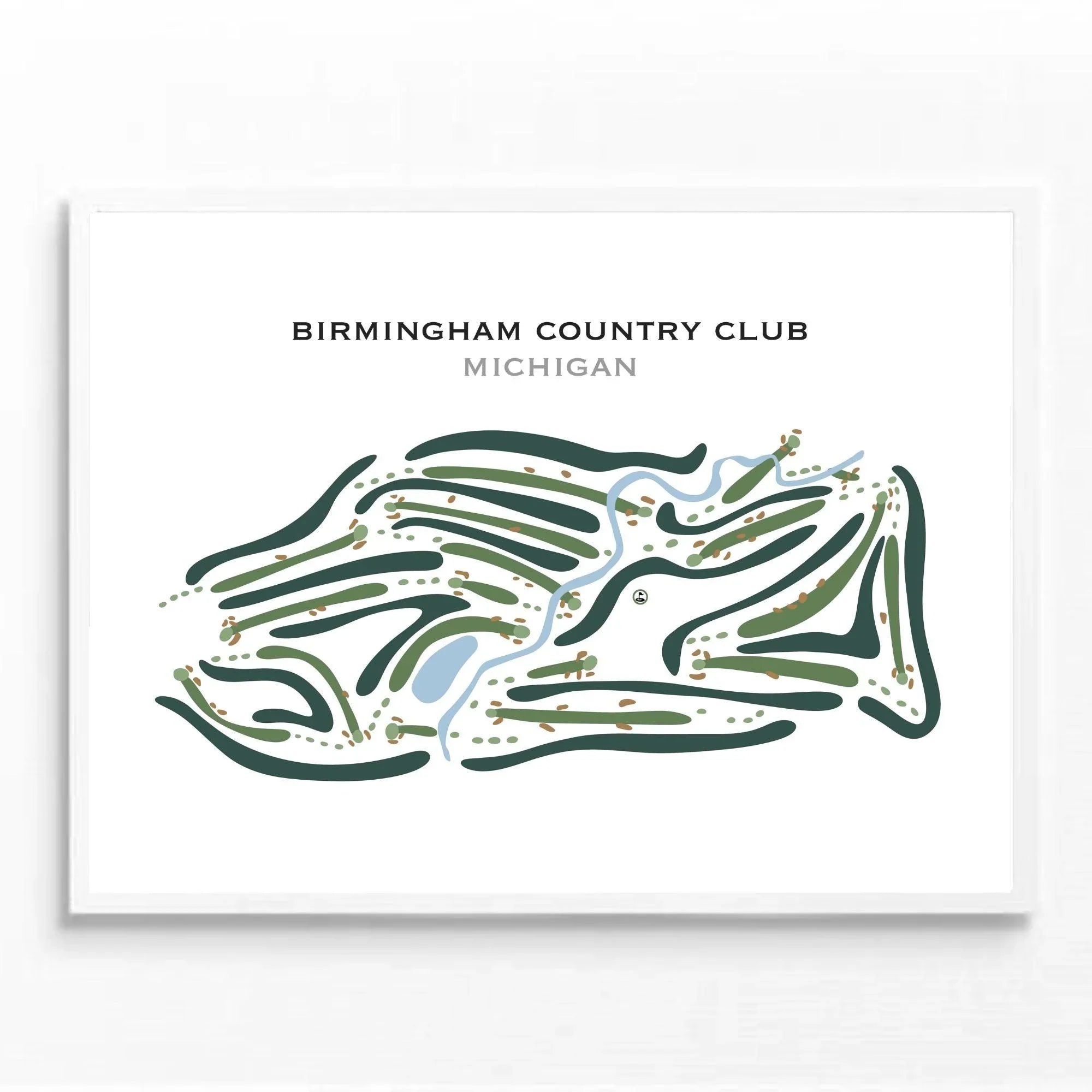 Birmingham Country Club, Michigan - Printed Golf Courses