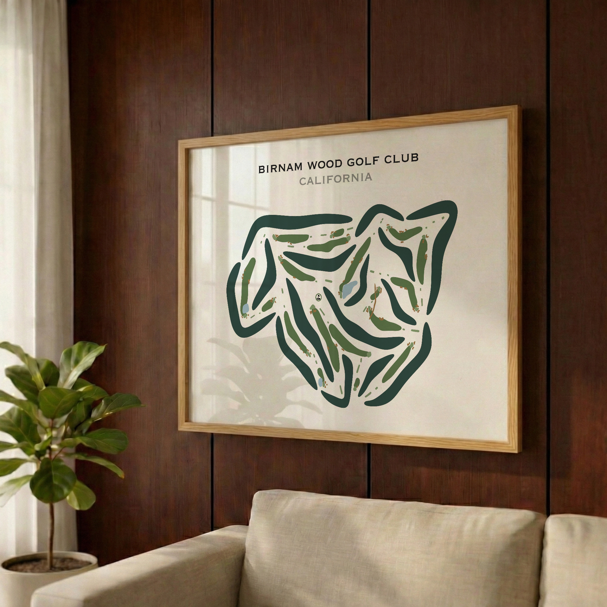 Birnam Wood Golf Club, California - Printed Golf Courses