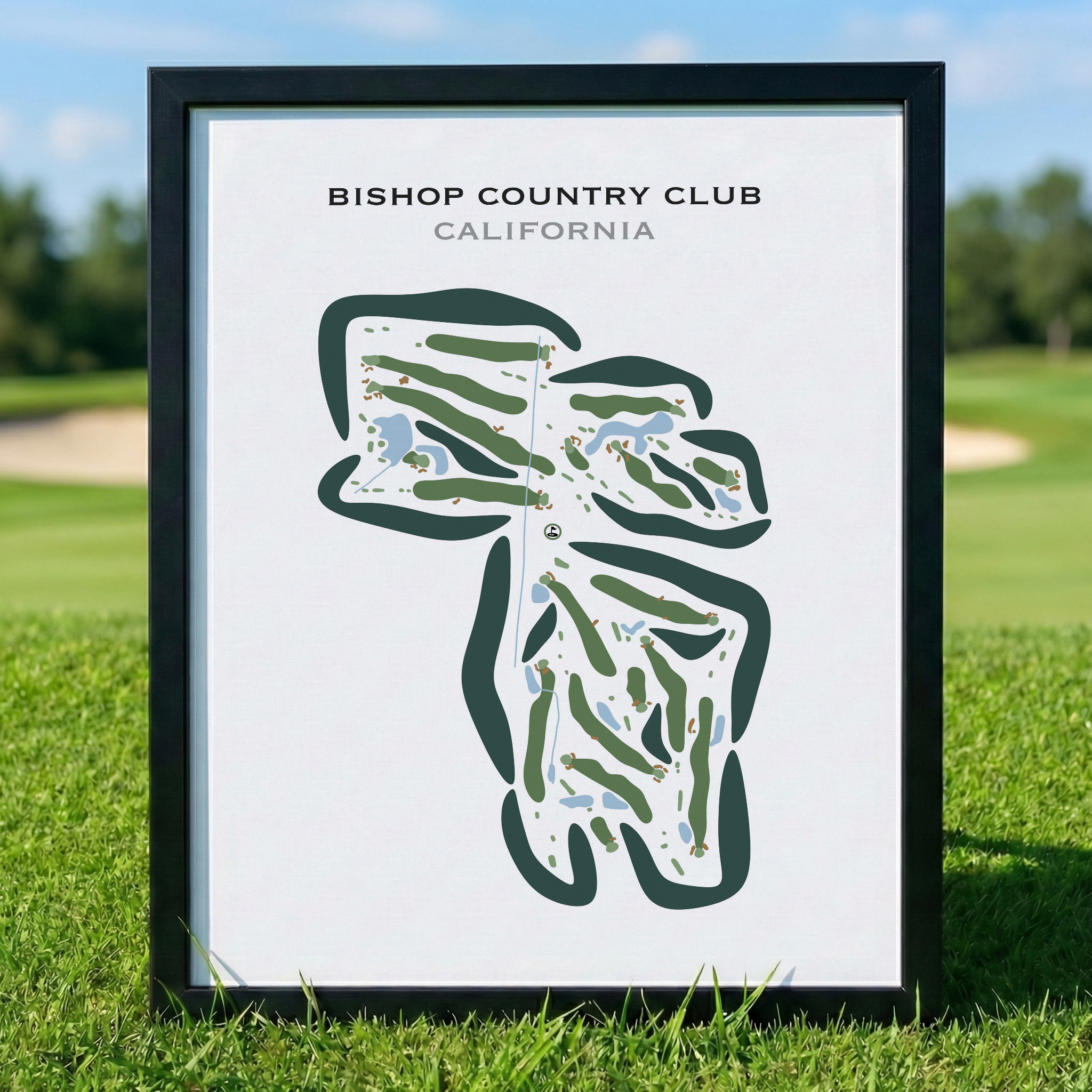 Bishop Country Club, California - Printed Golf Courses