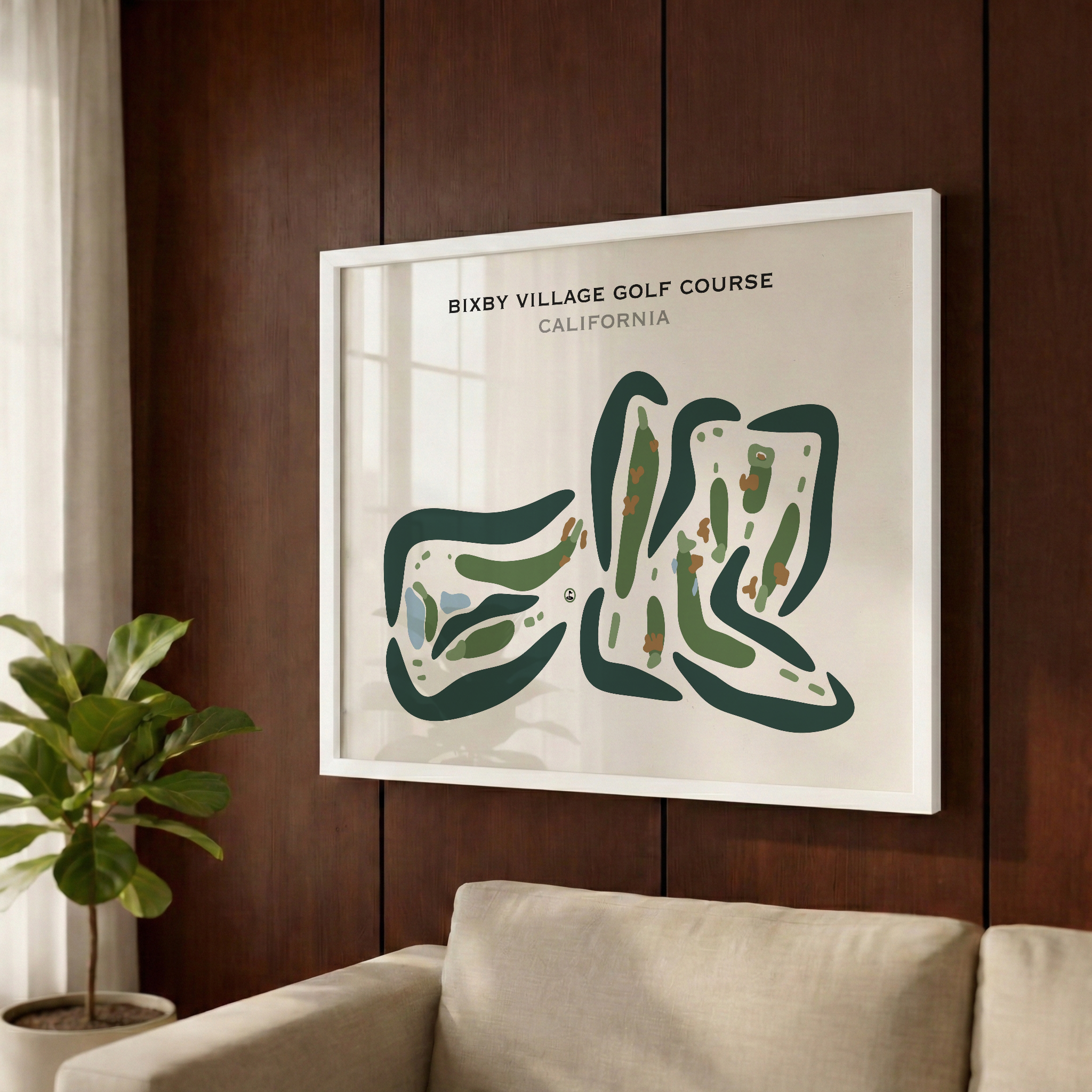 Bixby Village Golf Course, California - Printed Golf Courses