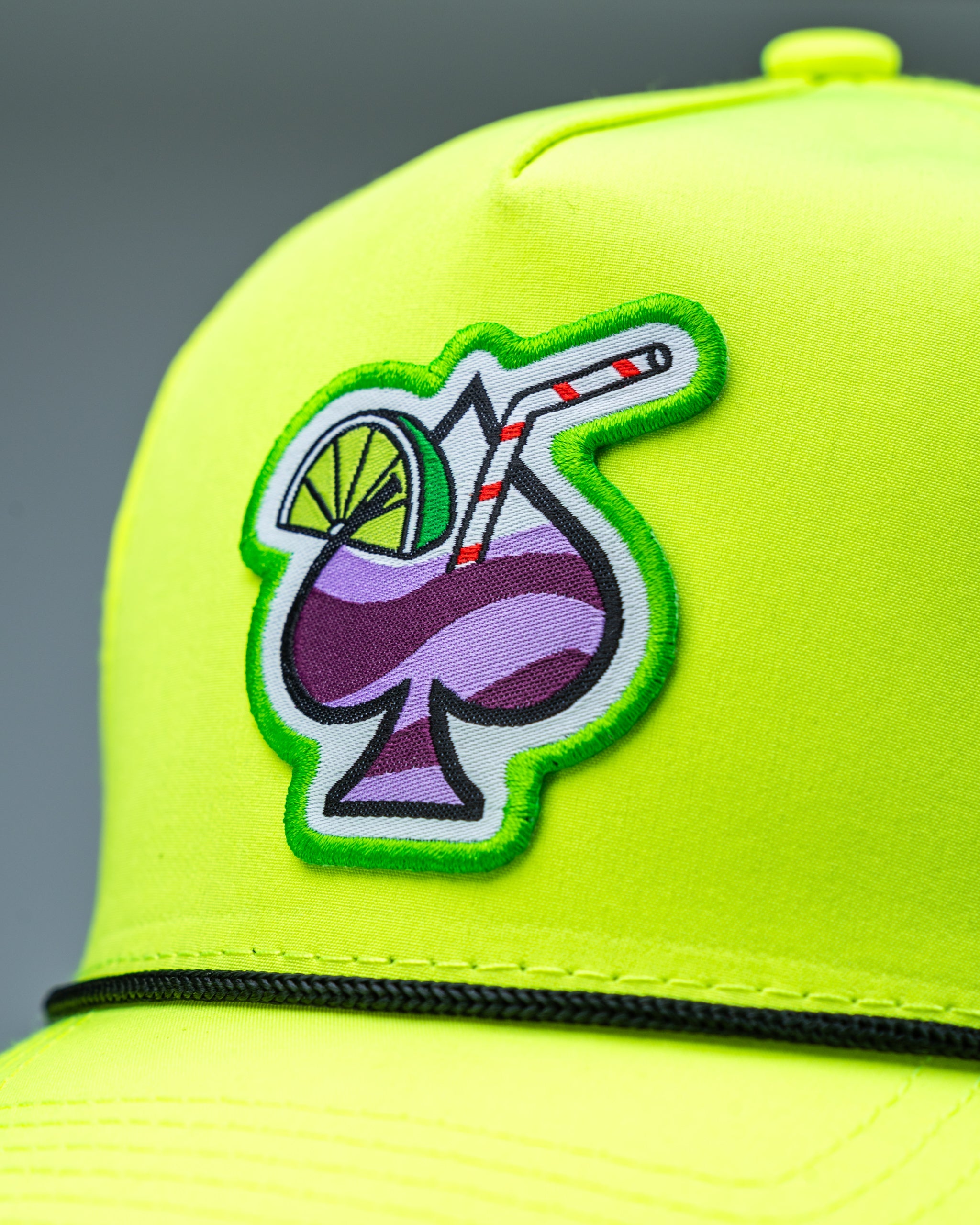 Perforated Rope Hat - Transfusion Highlighter Yellow