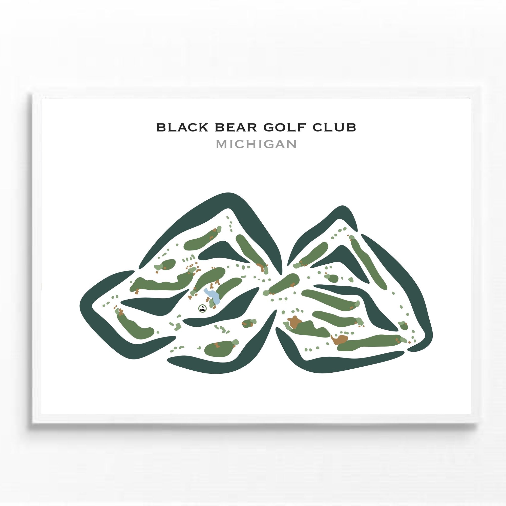 Black Bear Golf Club, Michigan - Printed Golf Courses