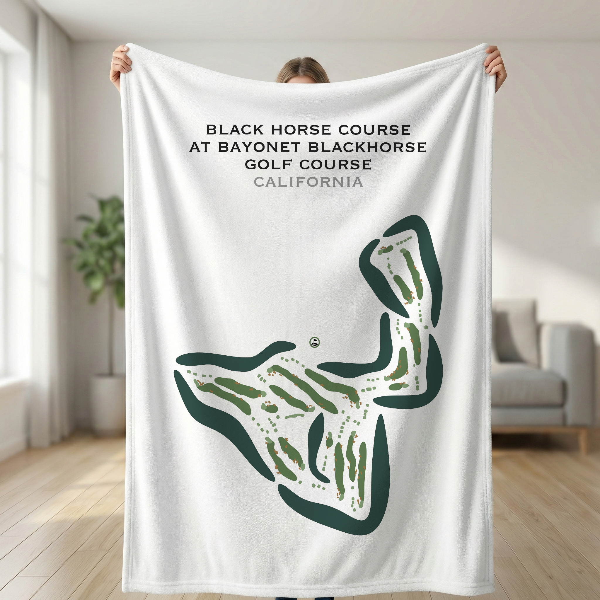Black Horse Course at Bayonet Blackhorse Golf Course, California - Printed Golf Courses