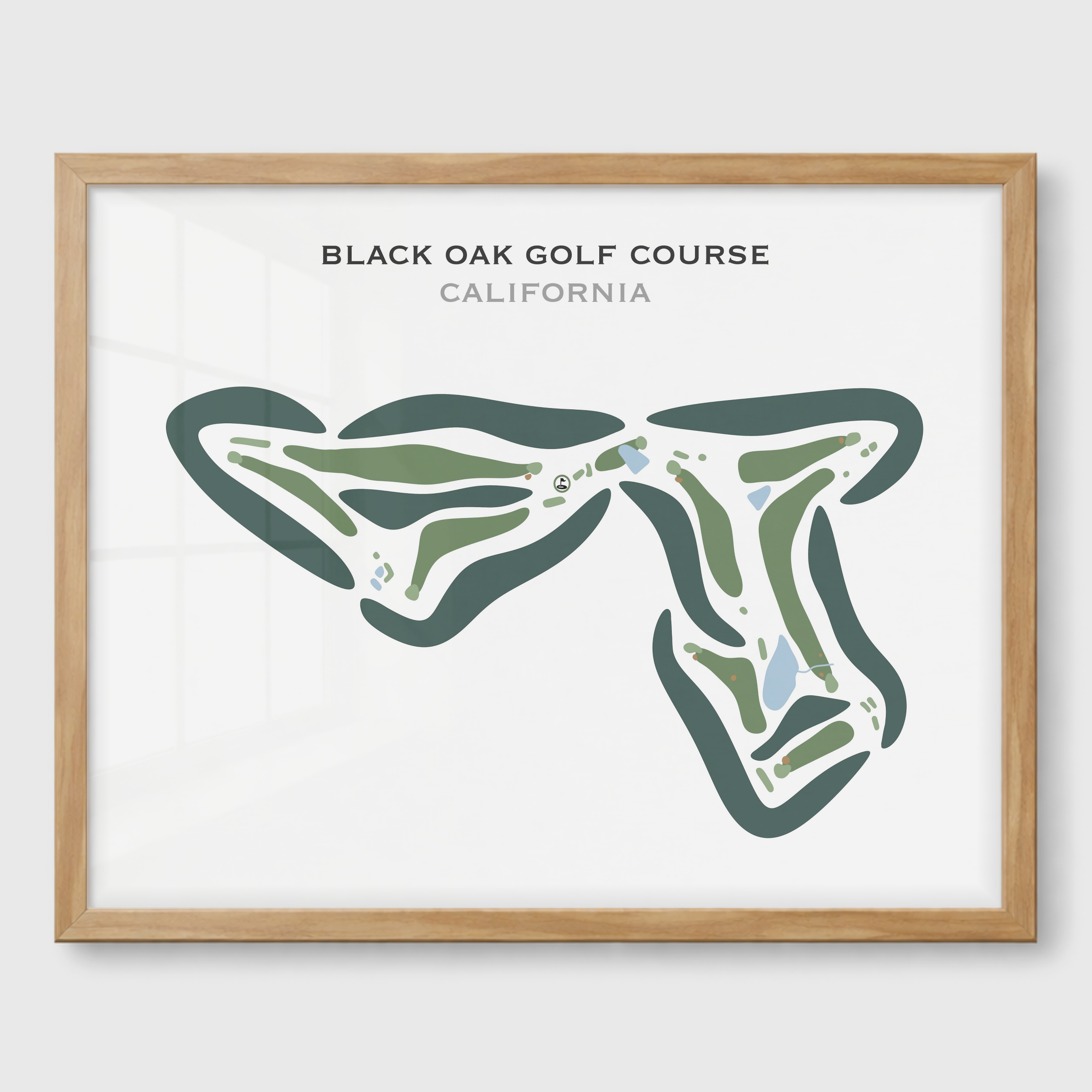 Black Oak Golf Course, California - Printed Golf Courses