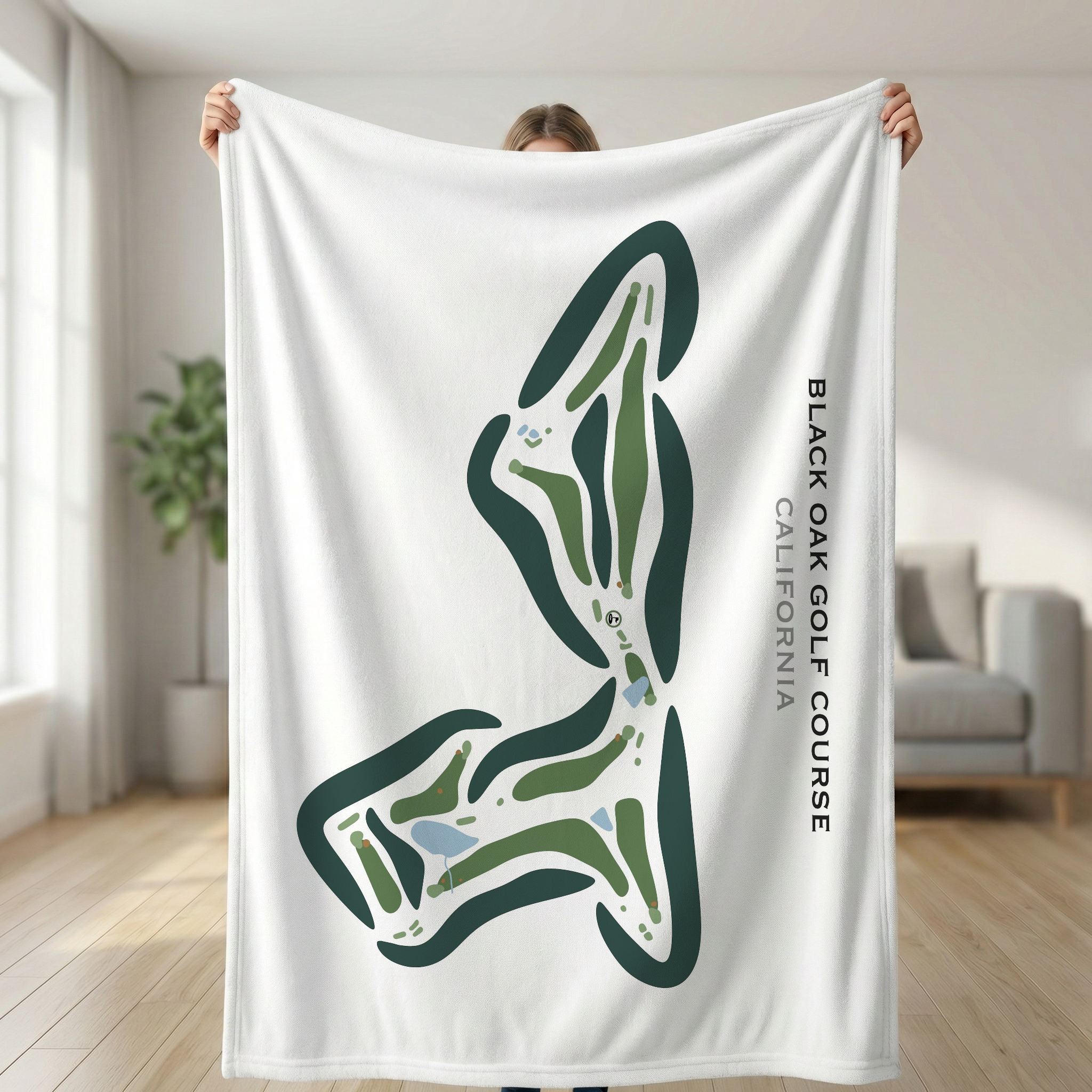 Black Oak Golf Course, California - Printed Golf Courses