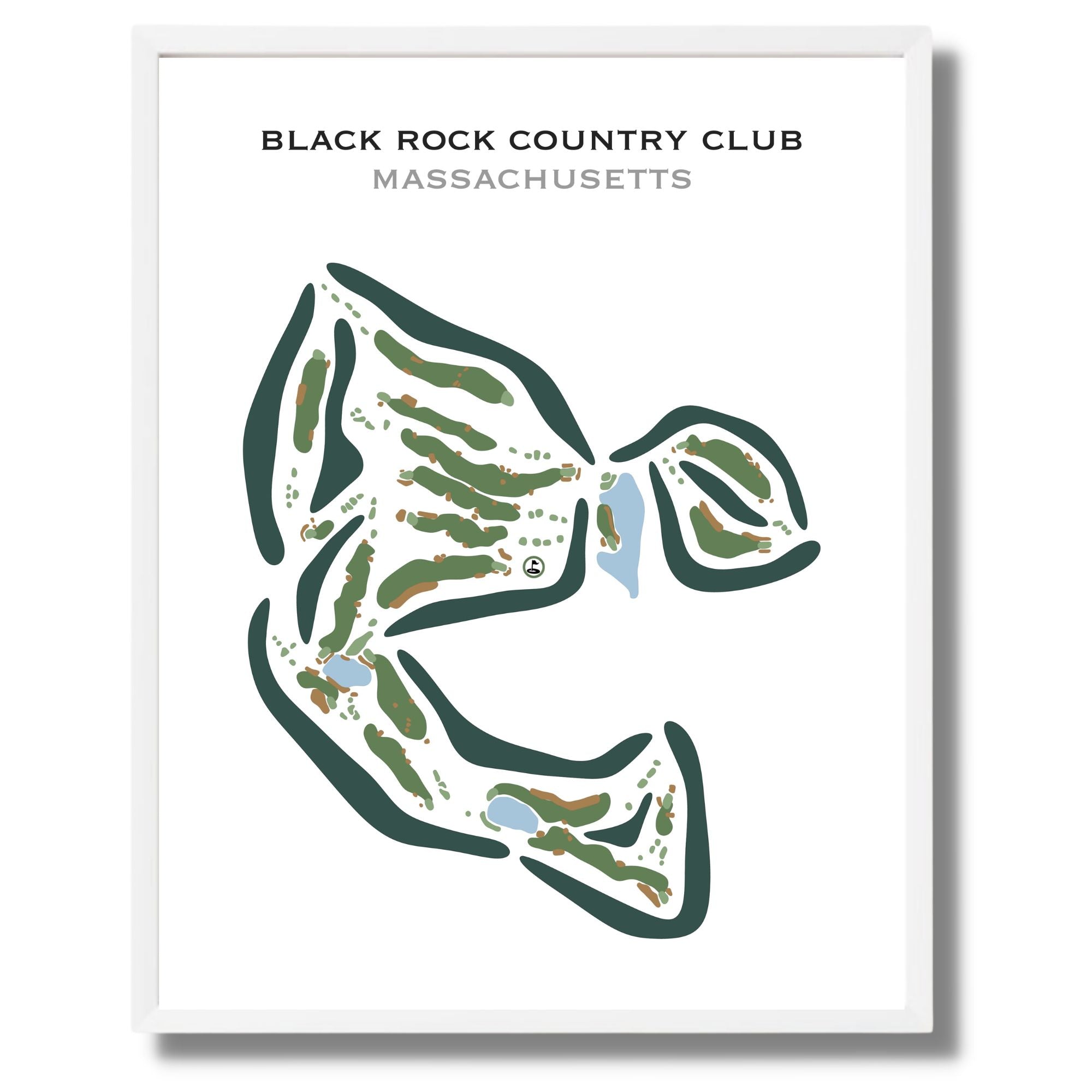 Black Rock Country Club, Massachusetts - Printed Golf Courses