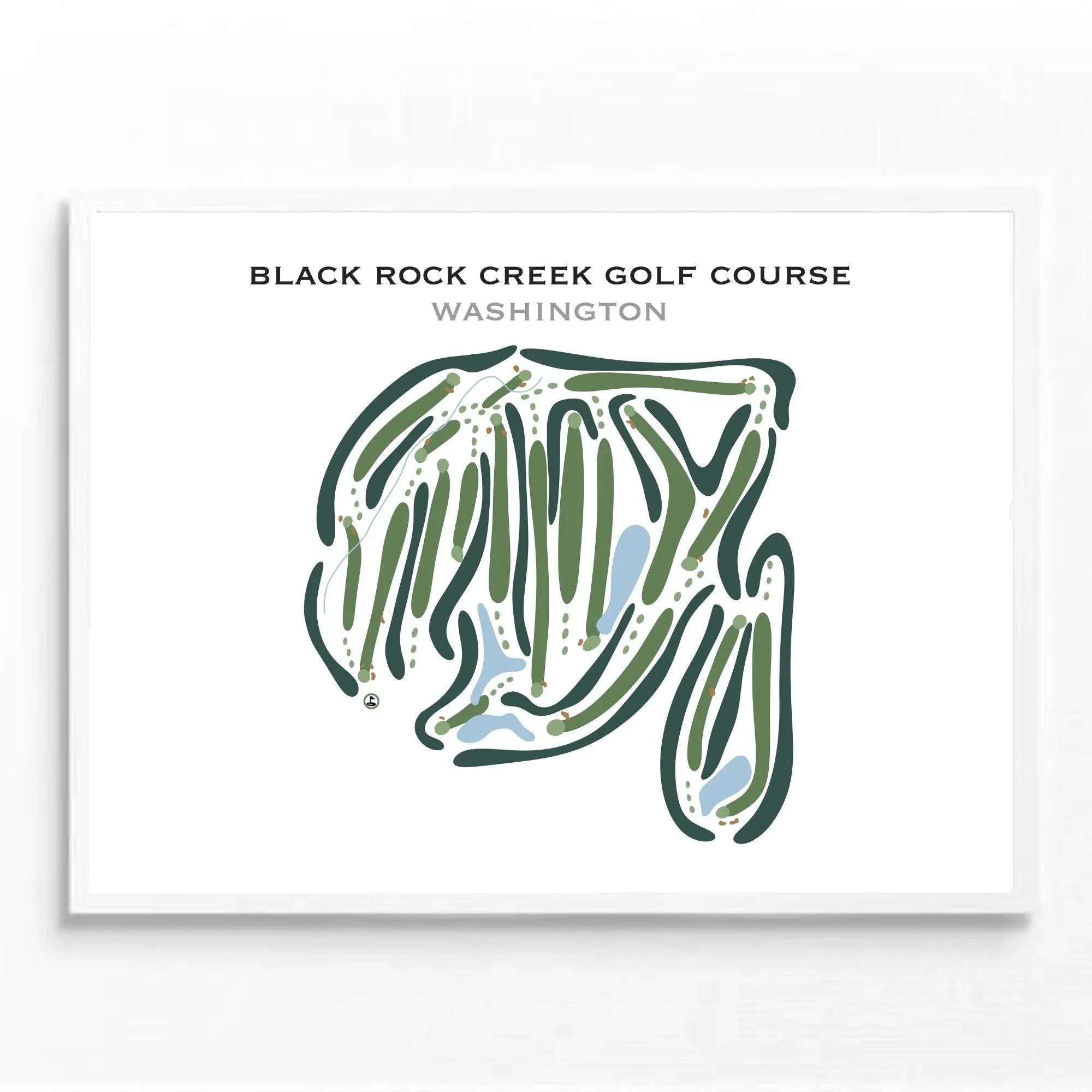 Black Rock Creek Golf Course, Washington - Printed Golf Courses