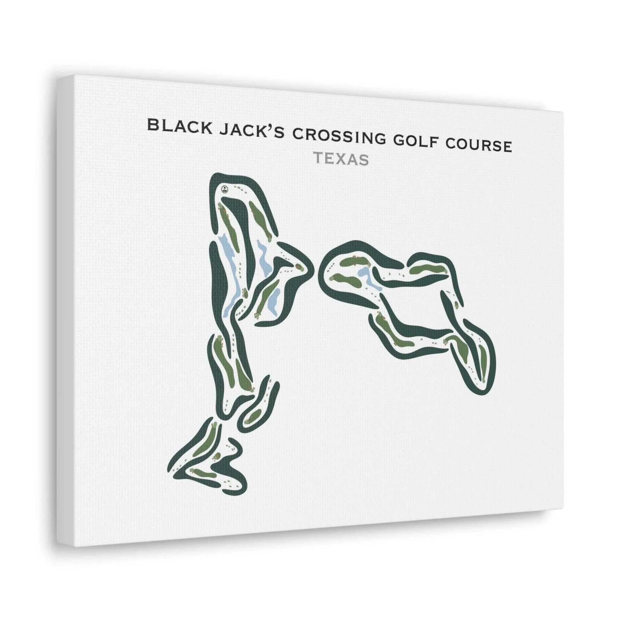 Black Jack's Crossing Golf Course, Texas - Printed Golf Courses