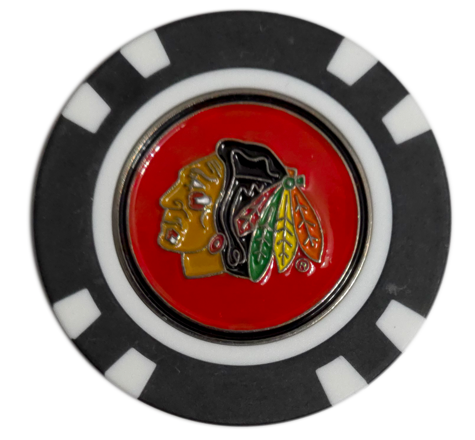 Officially Licensed Chicago Blackhawks Poker Chip Golf Ball Marker