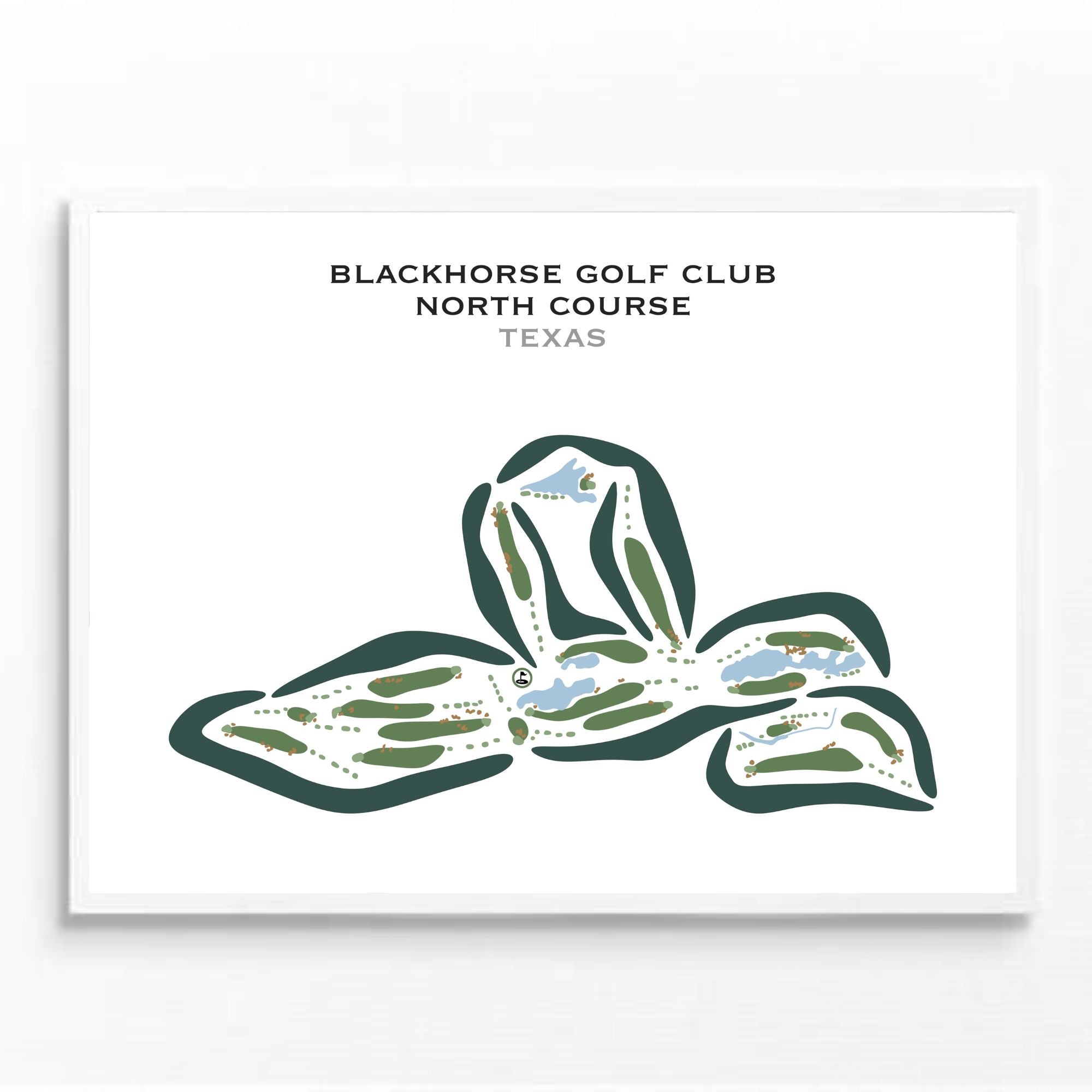 BlackHorse Golf Club - North Course, Texas - Printed Golf Courses