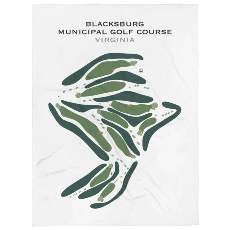 Blacksburg Municipal Golf Course, Virginia - Printed Golf Course