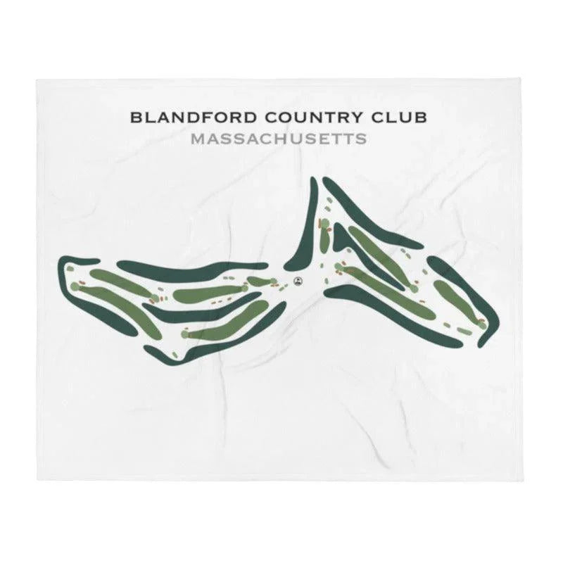 Blandford Country Club, Massachusetts - Printed Golf Course