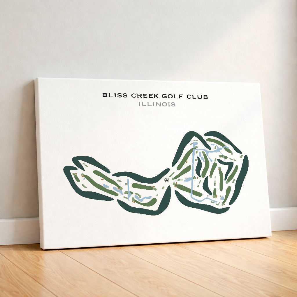 Bliss Creek Golf Club, Illinois - Printed Golf Courses