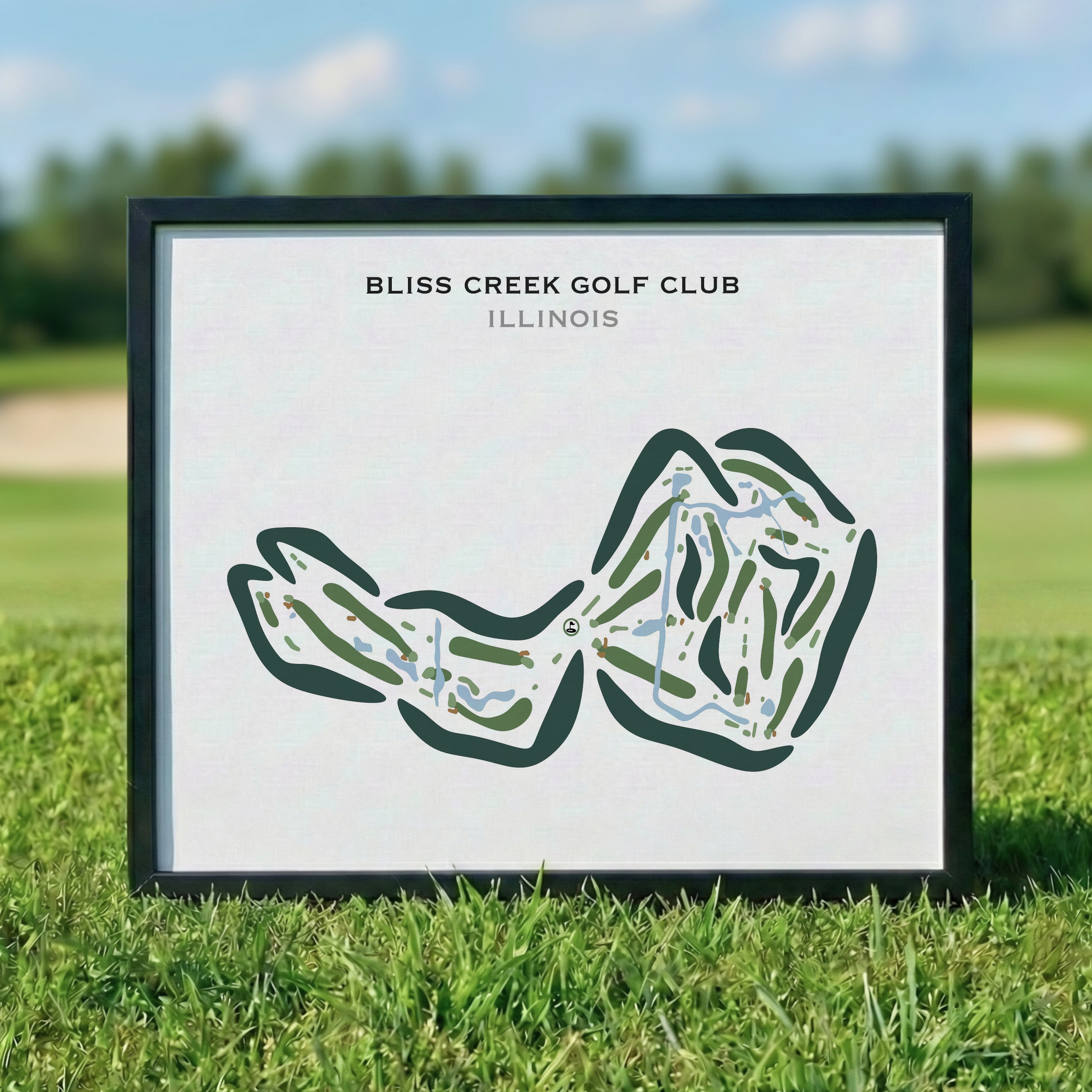 Bliss Creek Golf Club, Illinois - Printed Golf Courses