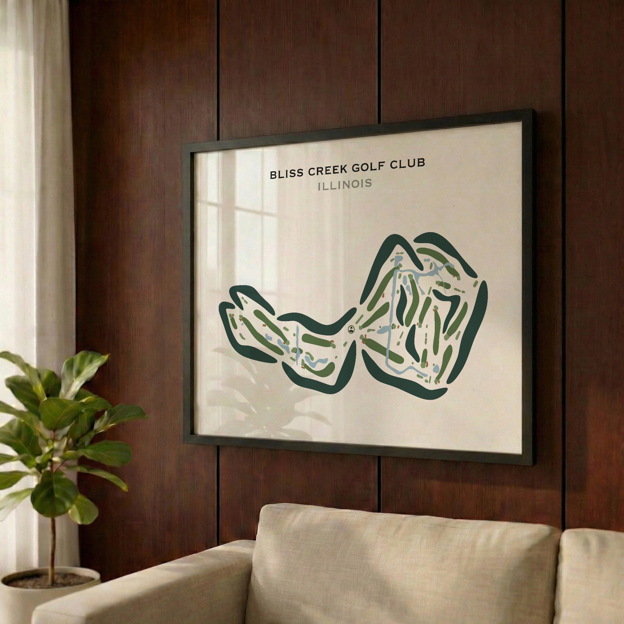 Bliss Creek Golf Club, Illinois - Printed Golf Courses