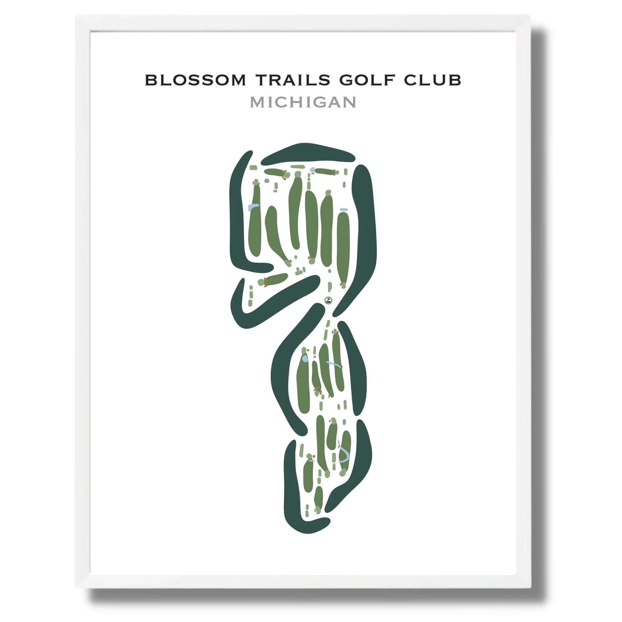 Blossom Trails Golf Club, Michigan - Printed Golf Courses