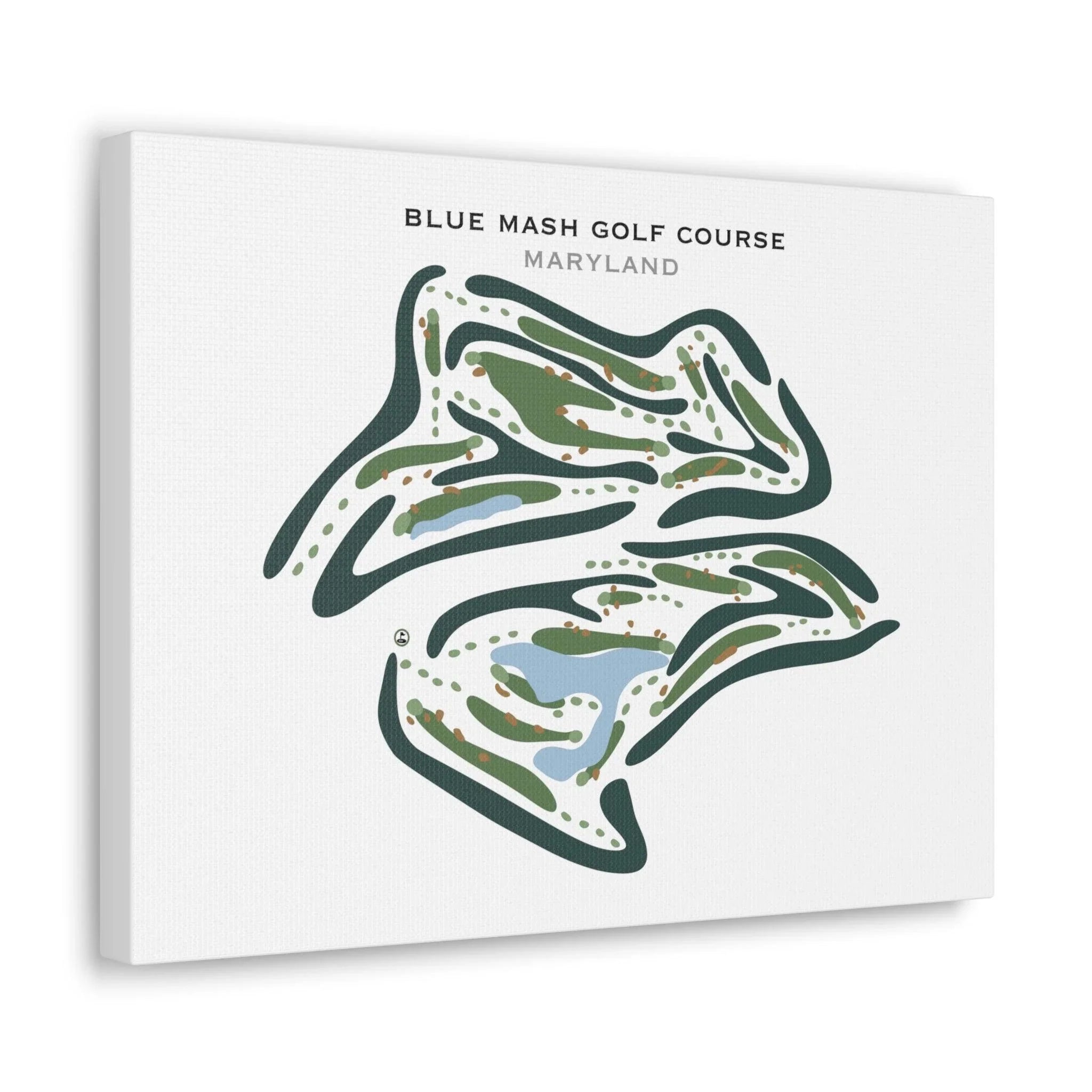 Blue Mash Golf Course, Maryland - Printed Golf Courses
